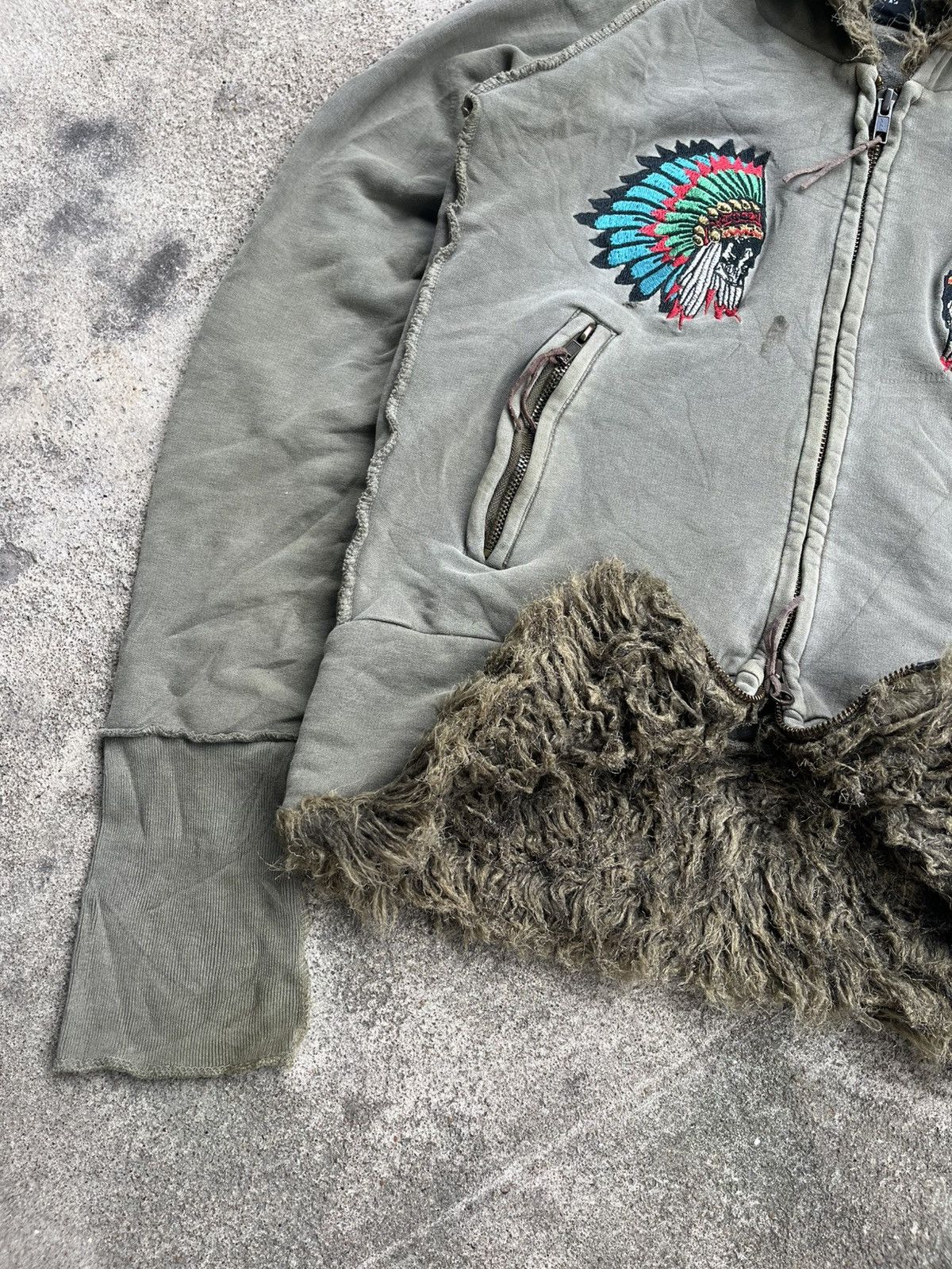 Japanese Brand VTG LA GATE INDIAN JAPANESE FUR HOODIE IFSIXWASNINE STYLE Size US M / EU 48-50 / 2 - 11 Thumbnail