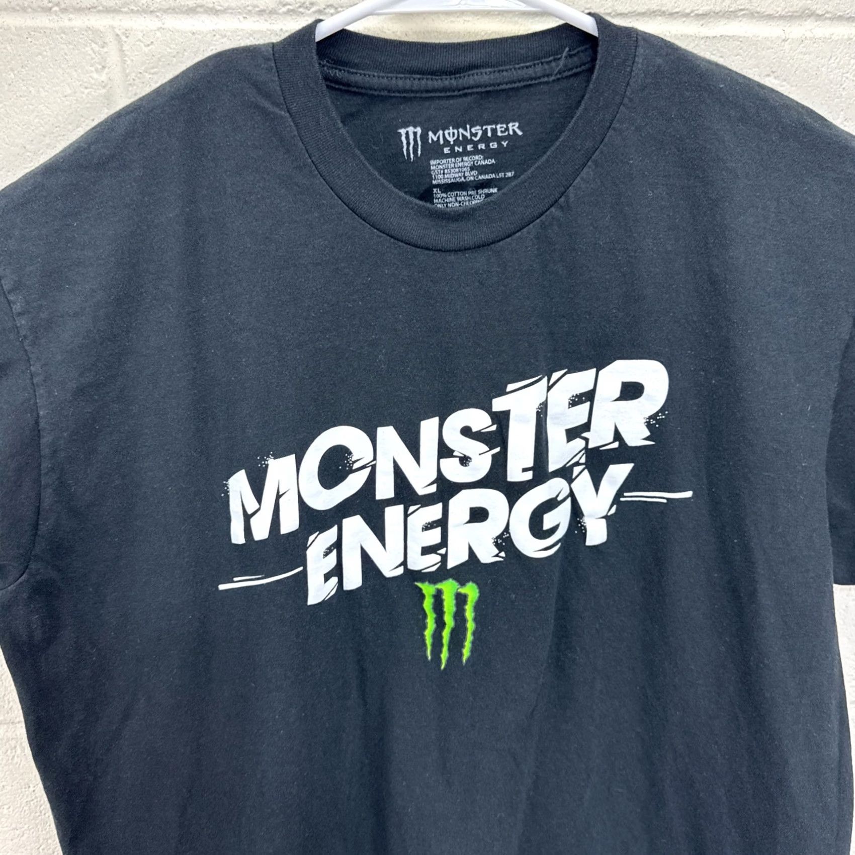 Logo 7 VINTAGE Monster Energy Logo Graphic T Shirt Mens XL Black Green Y2K Skate Logo Size US XL / EU 56 / 4 - 7 Thumbnail
