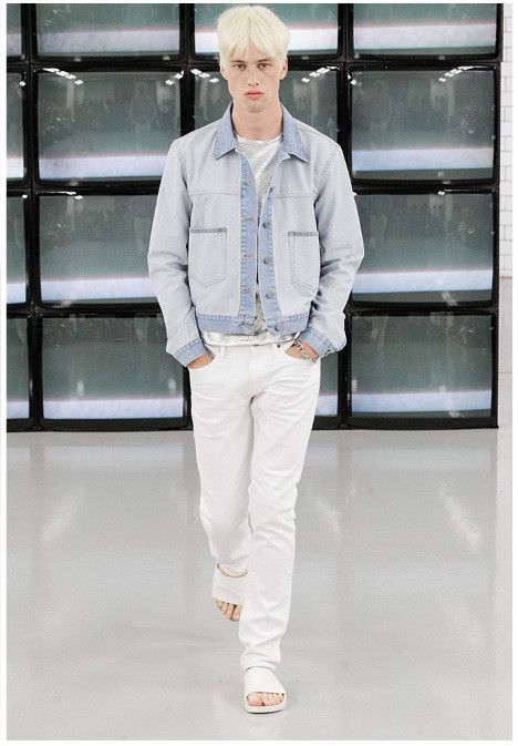 CMMN SWDN James Jacket Reverse Denim Size US S / EU 44-46 / 1 - 1 Thumbnail