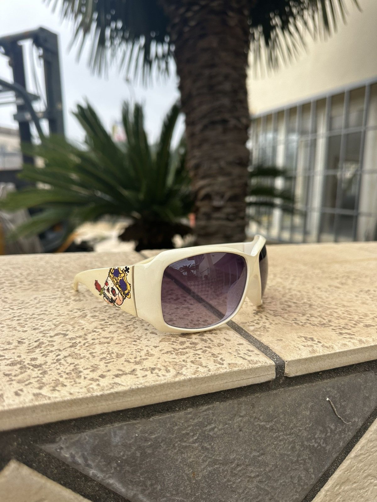 Ed Hardy Ed Hardy Sunglasses White Size ONE SIZE - 1 Thumbnail
