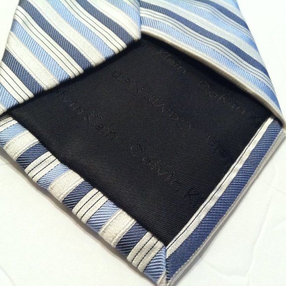 Calvin Klein CALVIN KLEIN MEN'S NEW 100%SILK TIE WIDTH: 3 1/2" Size ONE SIZE - 6 Thumbnail