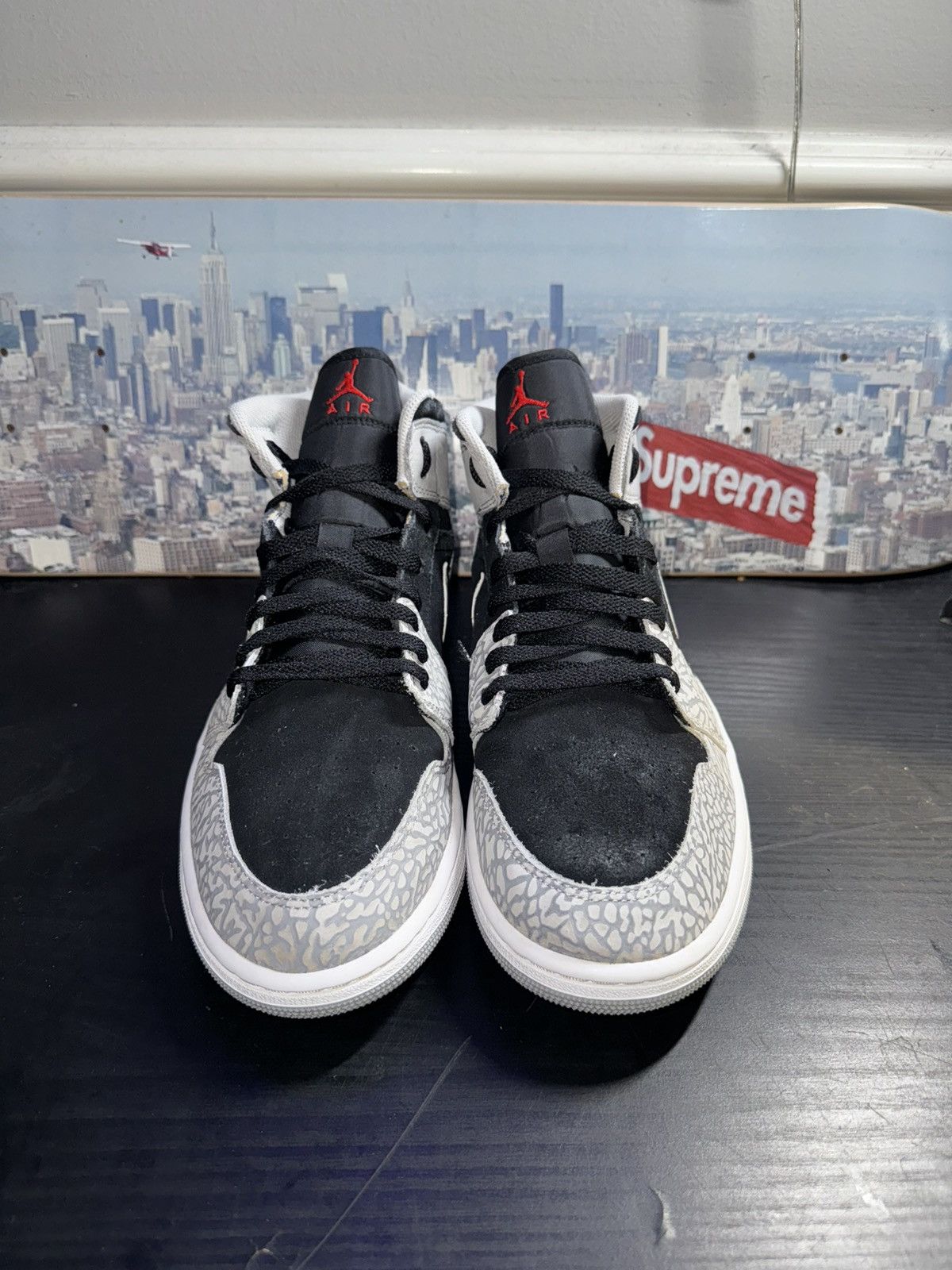 Jordan Brand × Nike Nike Air Jordan 1 Mid SE Elephant Print 2022 Size US 11.5 / EU 44-45 - 4 Thumbnail