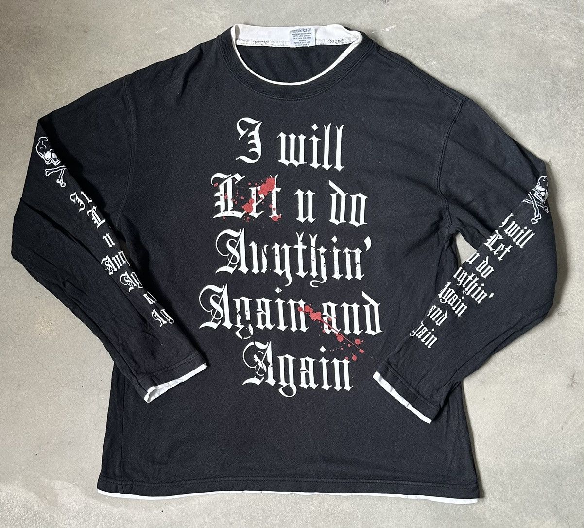 Japanese Brand VINTAGE SKKONE JAPAN POEMS TEE Size US M / EU 48-50 / 2 - 1 Thumbnail