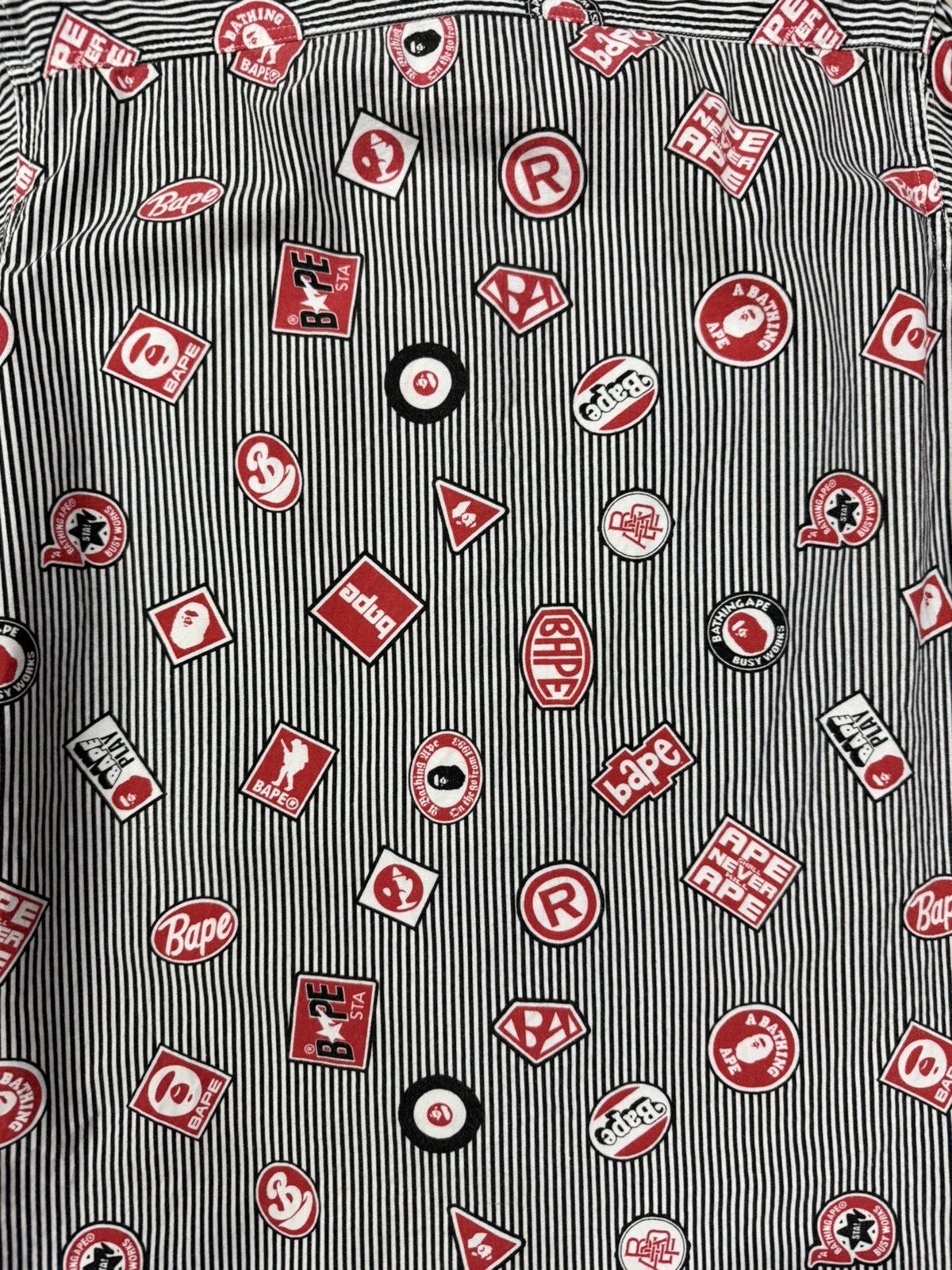 Bape Vintage bape fullprint longsleeve button ups shirts Size US L / EU 52-54 / 3 - 4 Thumbnail