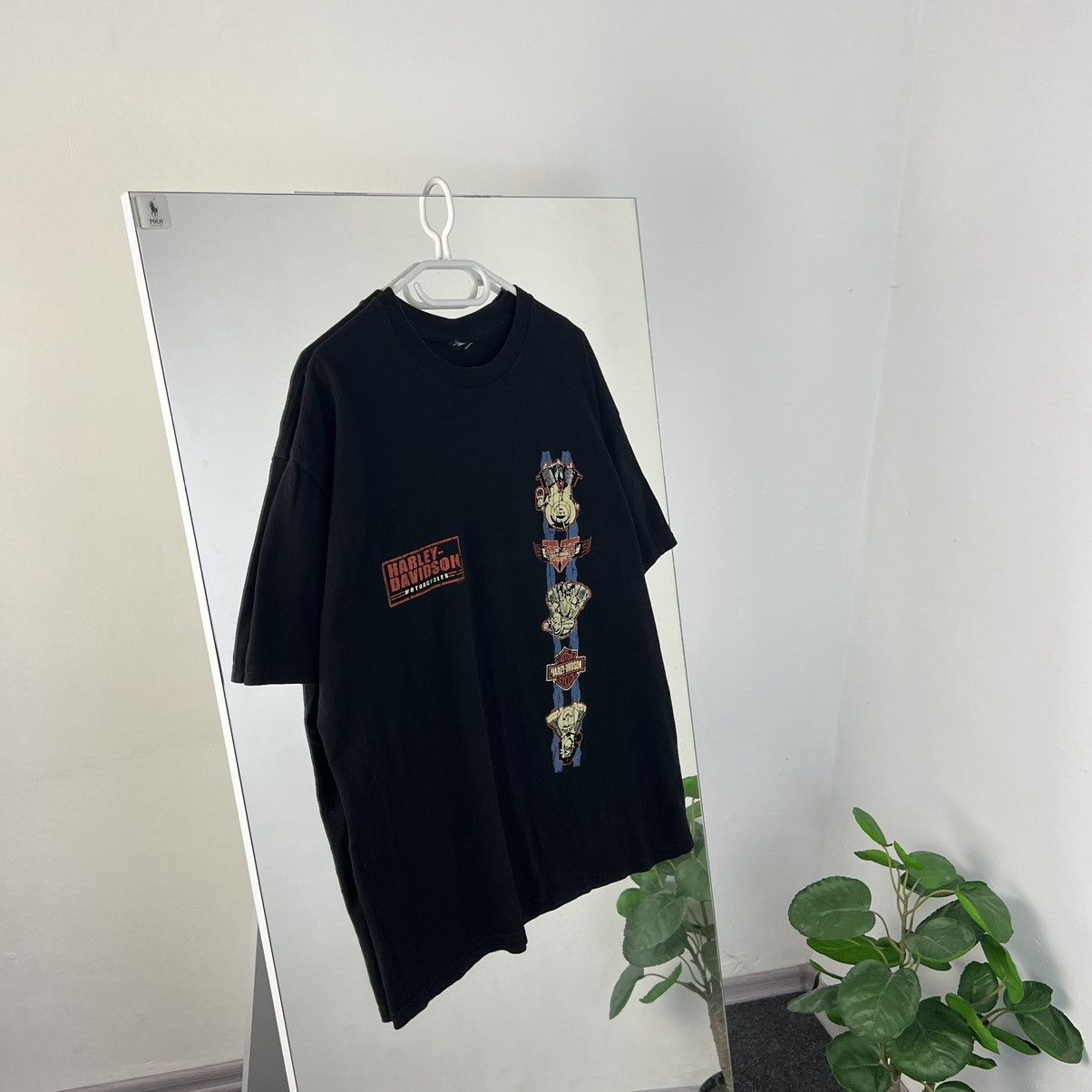 Harley Davidson Vintage Y2K Harley-Davidson Big Logo Biker T-Shirt 90s Size US L / EU 52-54 / 3 - 1 Thumbnail