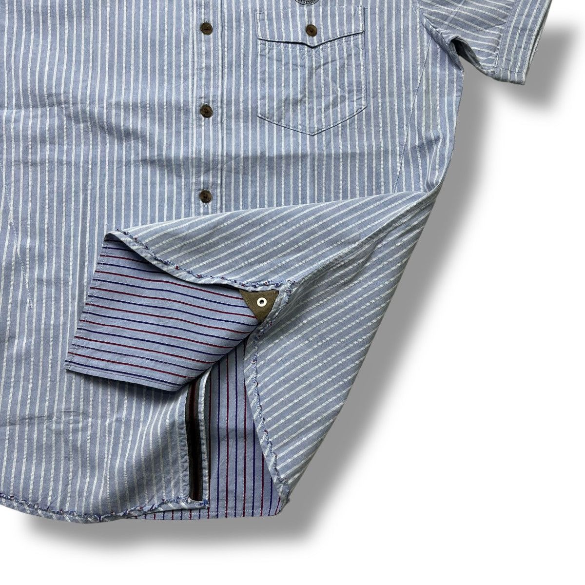 PPFM PPFM Reconstruct product striped button ups shirt Size US L / EU 52-54 / 3 - 6 Thumbnail