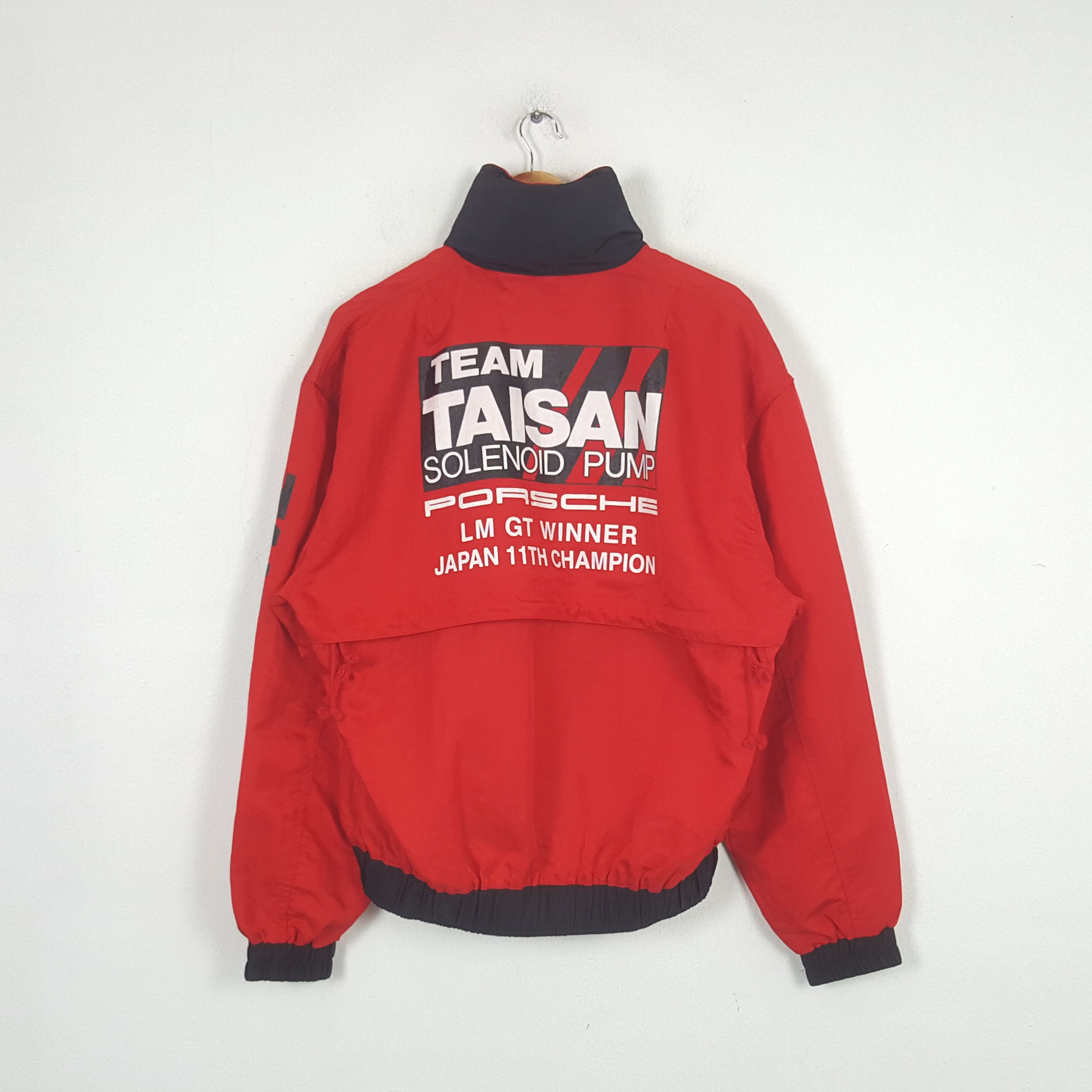 Porsche Design × Vintage Vintage Porsche Team Taisan Racing Japanese Jacket C283N5 Size US L / EU 52-54 / 3 - 1 Thumbnail