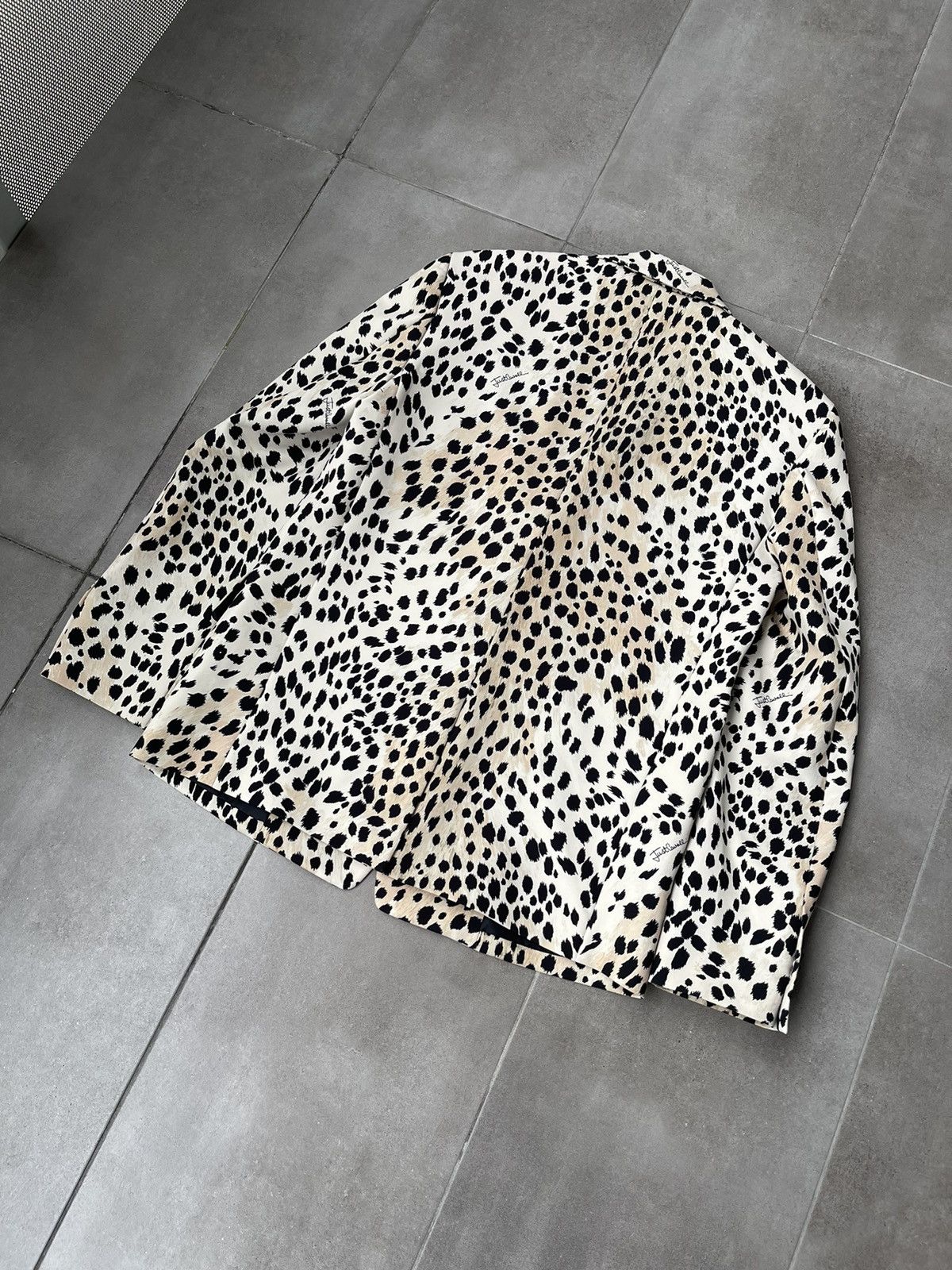Just Cavalli !DS! FW22 Just Cavalli Leopard Print Natural Blazer Size US L / EU 52-54 / 3 - 15 Thumbnail