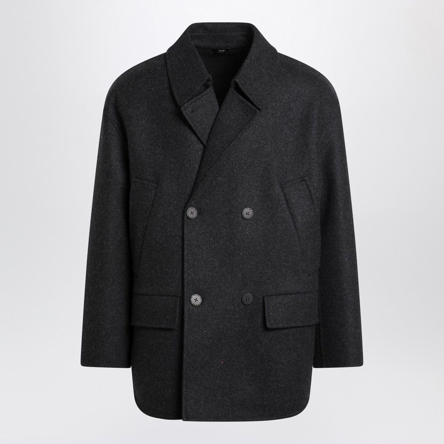 Fendi o1d2blof0226 Double Breasted Coat In Slate Grey Size US S / EU 44-46 / 1 - 1 Thumbnail