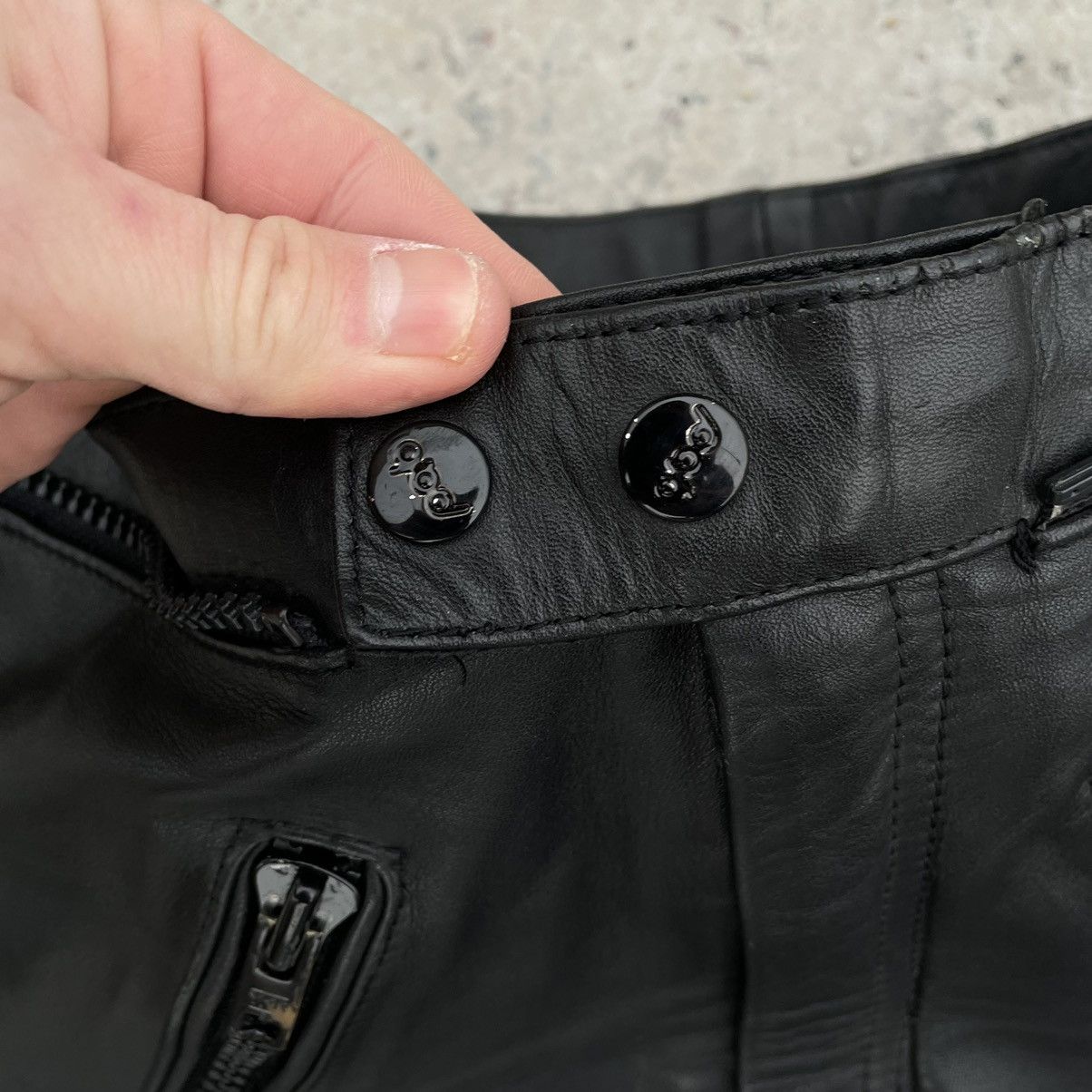 Vintage Vintage Moto Leather Pants 52 Y2K 90s USA Japan Style Hype Size US 32 / EU 48 - 5 Thumbnail