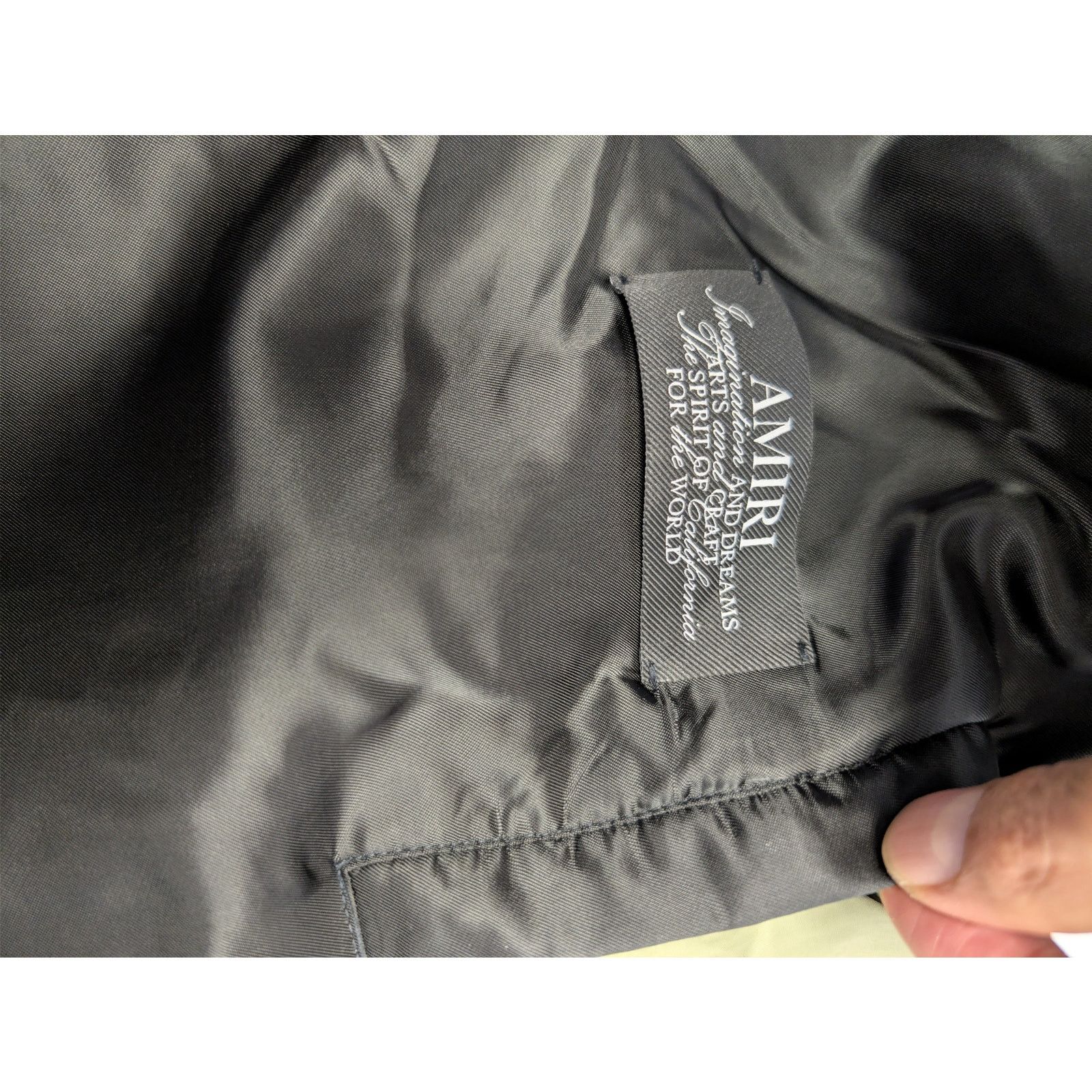 Amiri o1rshd1 Amiri Sinners Bomber Jacket in Olive Size US L / EU 52-54 / 3 - 16 Thumbnail
