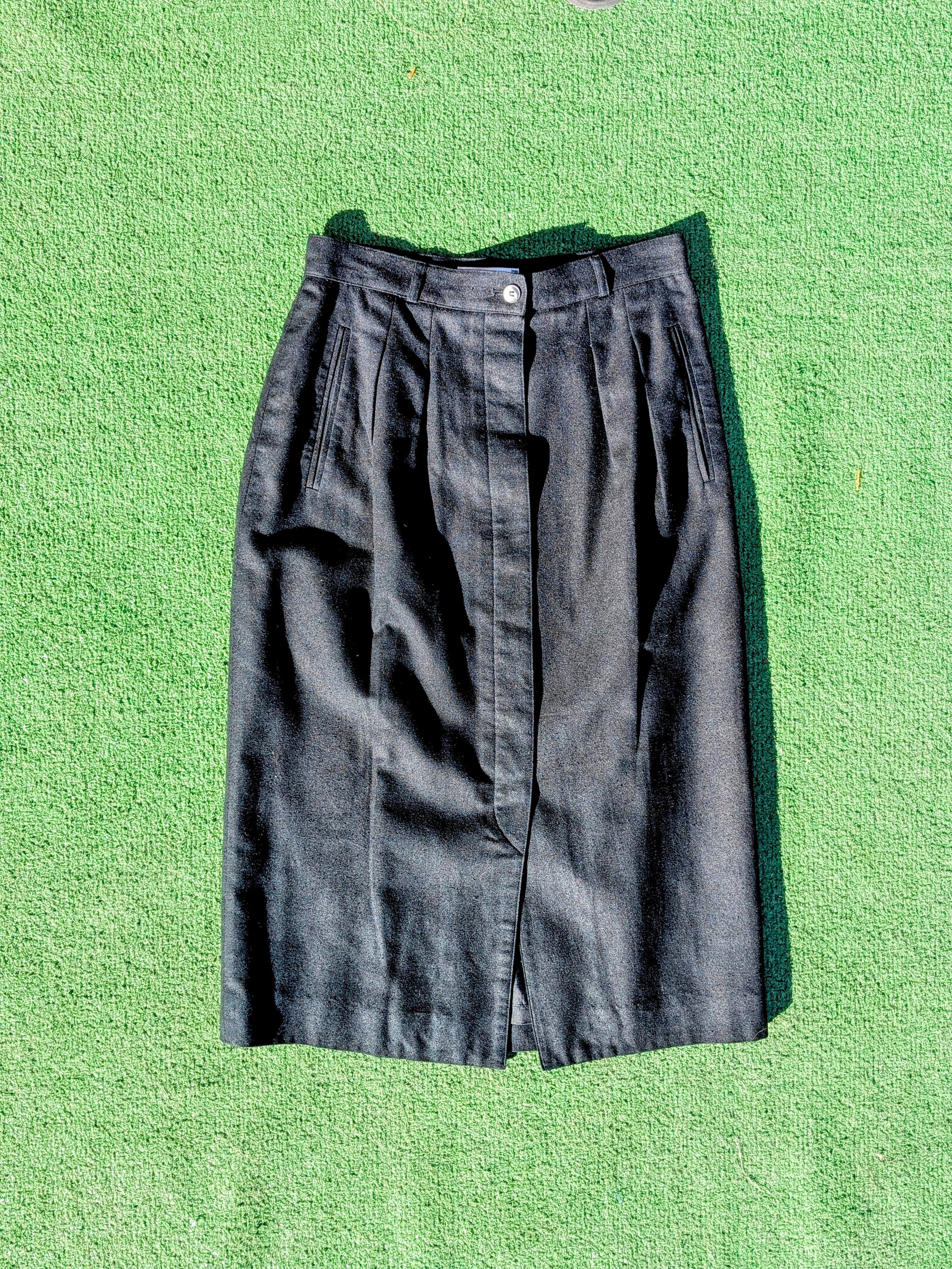 Liz Claiborne Liz Claiborne Petites Vintage Silk Pockets Button-Down Skirt Size 28" / US 6 / IT 42 - 6 Thumbnail