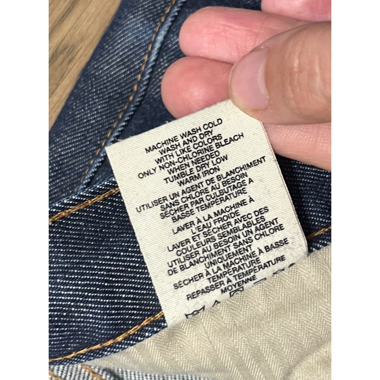 Gap Gap 1969 Jeans, Womens Size 8A, Denim, Straight Leg, 5-Pocket, Dark Wash, Blue, Zip, Regular Fit, Inseam 30 in, Pockets, Machine Washable, Brand Gap Size 30" / US 8 / IT 44 - 5 Thumbnail