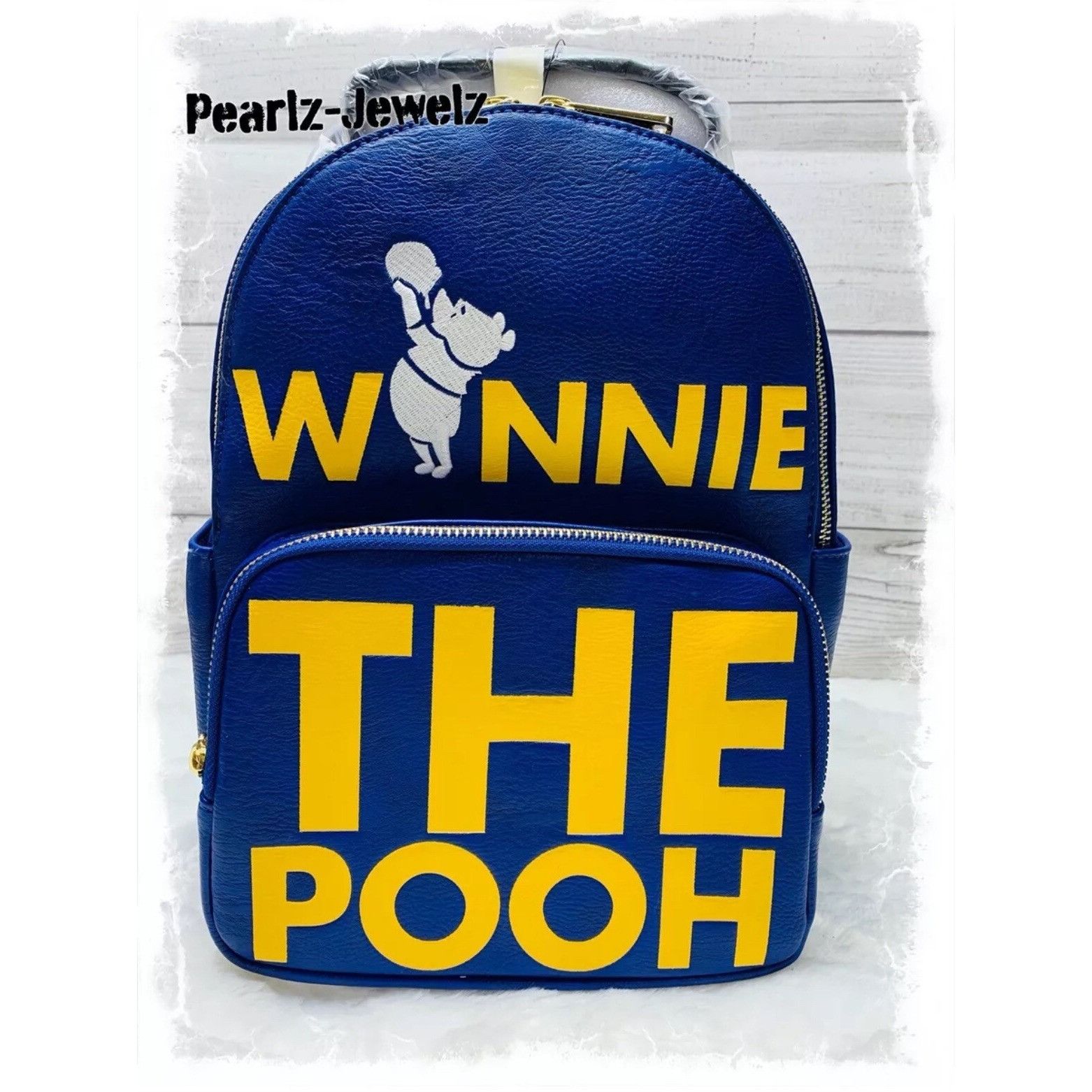 Disney Loungefly Disney Winnie the Pooh Blue Verbiage Mini Backpack Size ONE SIZE - 1 Thumbnail