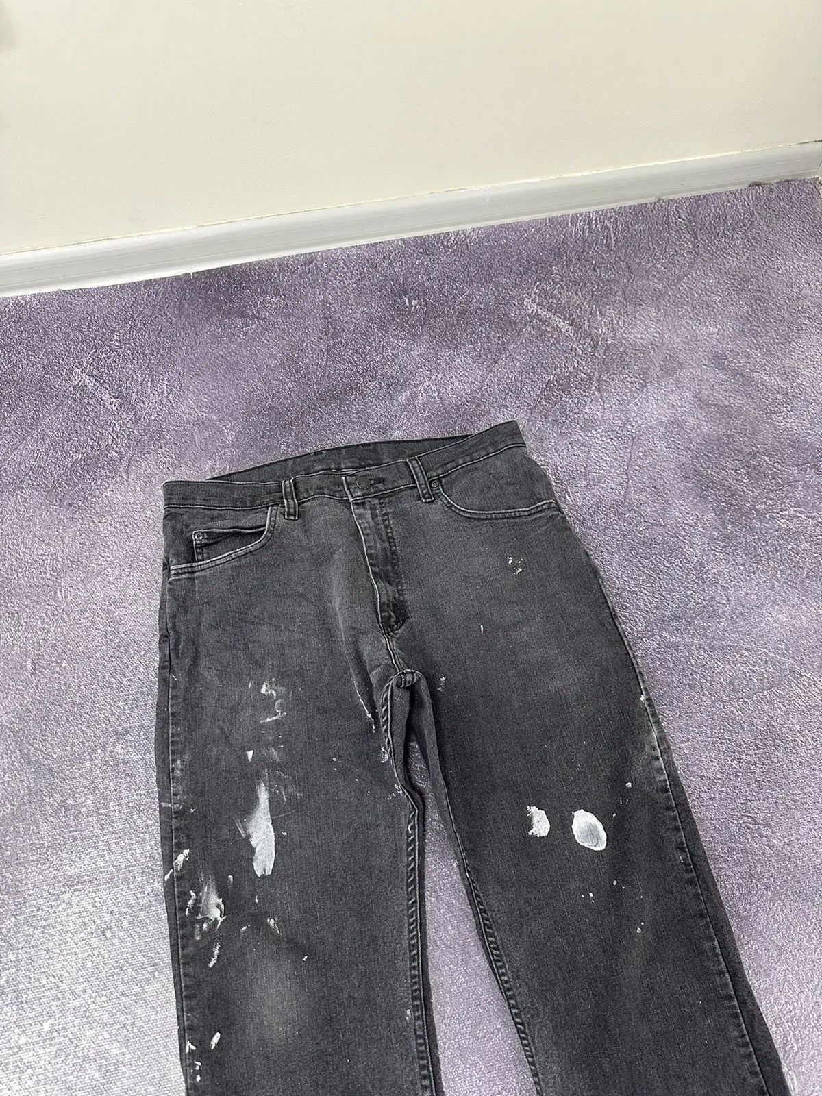Dickies × Vintage Vintage Dickies Black Painted Work Hype Pants Jeans Size US 34 / EU 50 - 7 Thumbnail