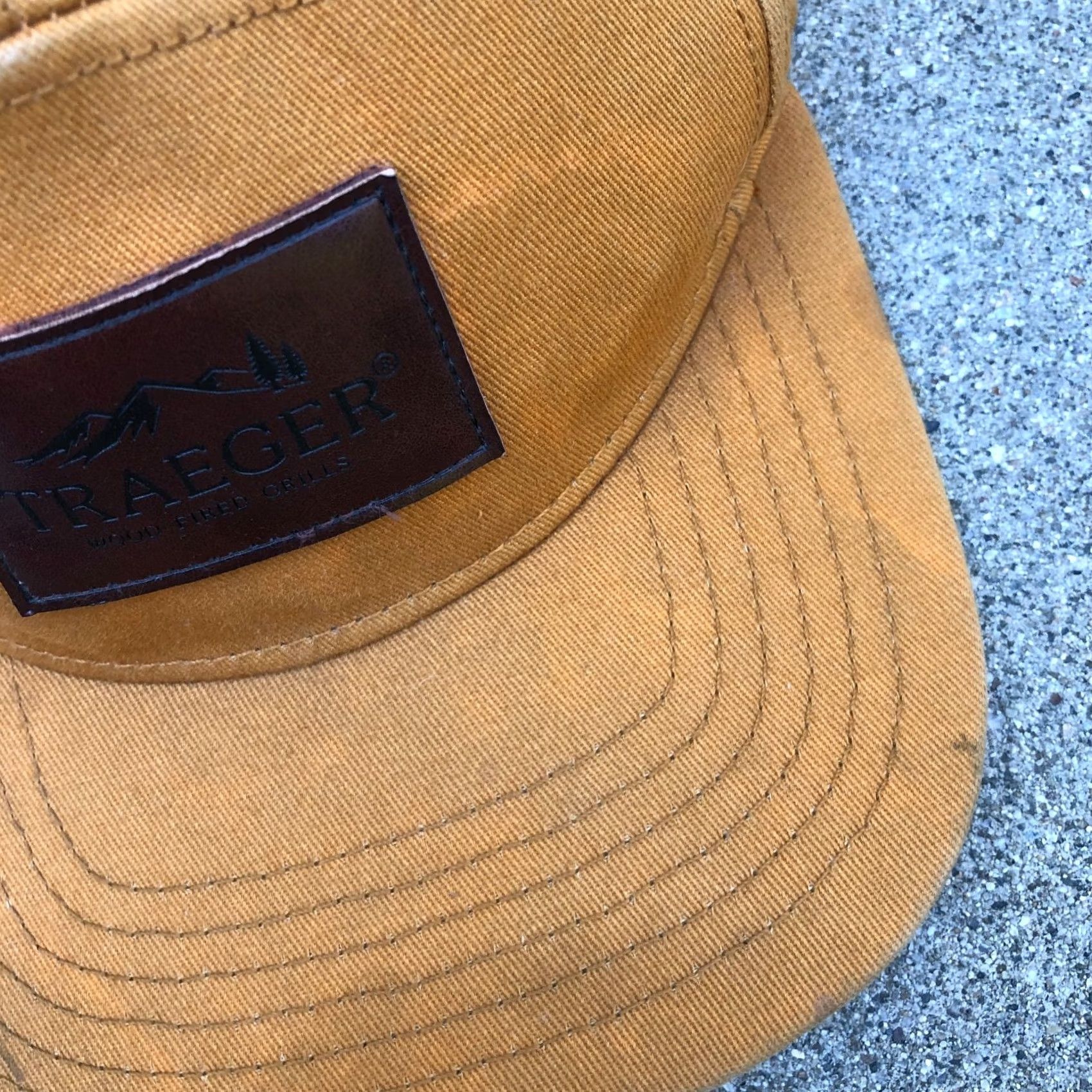 Crown Cap VINTAGE Traeger Wood Fired Grills 5 Panel Hat Men's Snapback One Size Brown Cap Size ONE SIZE - 2 Thumbnail