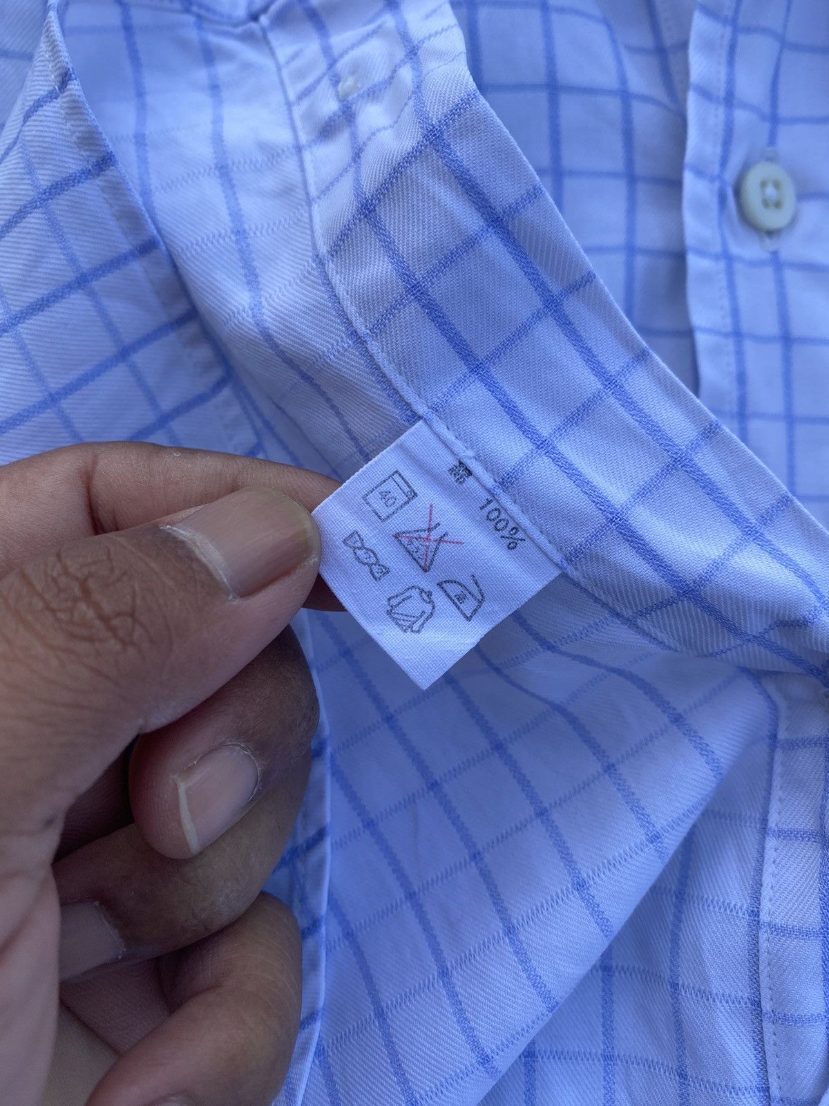 Givenchy Rare Vintage Givenchy Monsieur Checkered Buttons Shirt Size US L / EU 52-54 / 3 - 13 Thumbnail