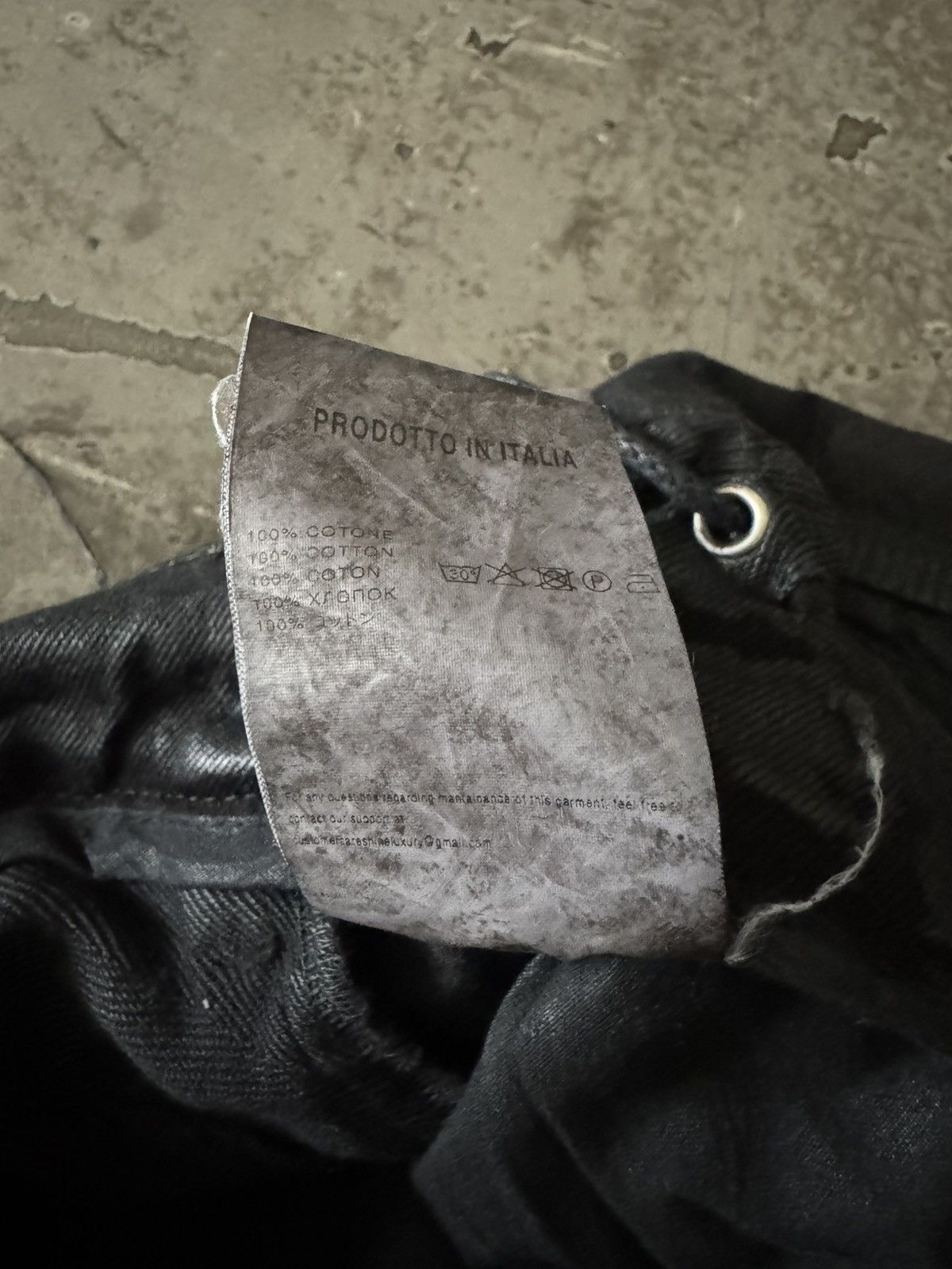 SHINE LUXURY “Truckerstar” Layered Distressed Jumbo Baggy Denim Size US 32 / EU 48 - 14 Thumbnail