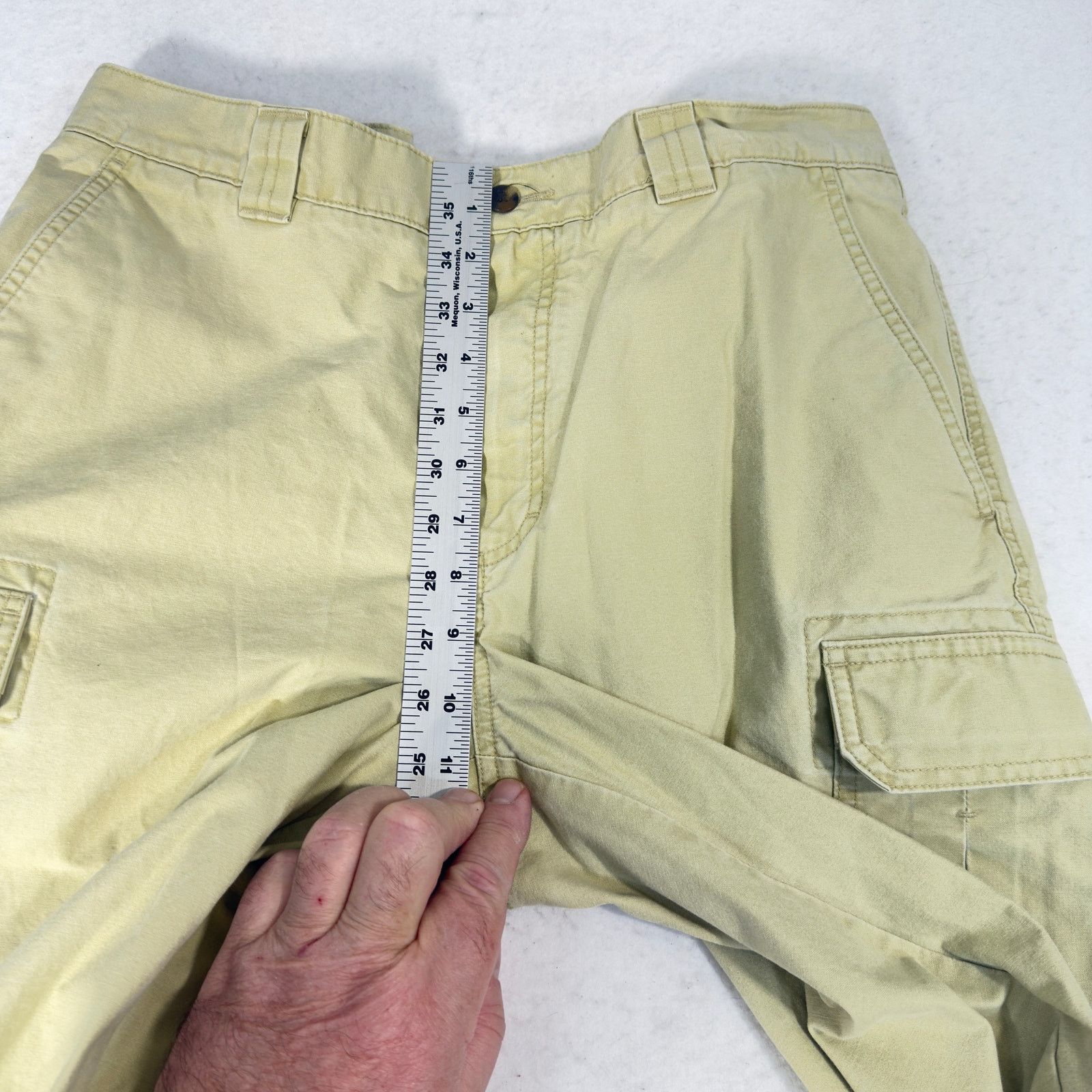 L.L. Bean LL Bean Classic Fit Cargo Pant W33 L30 301315 Cream Tropic Size US 33 - 8 Thumbnail