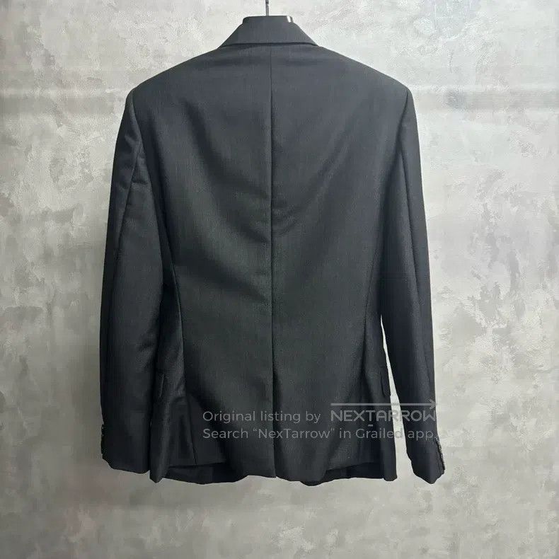 Saint Laurent Paris Saint Laurent Paris Gray Solid Notched Lapel Long Sleeve J Size US M / EU 48-50 / 2 - 5 Thumbnail
