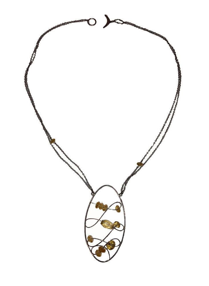 Chan Luu Chan Luu Sterling Silver Faceted Citrine Bead Necklace Size ONE SIZE - 3 Thumbnail