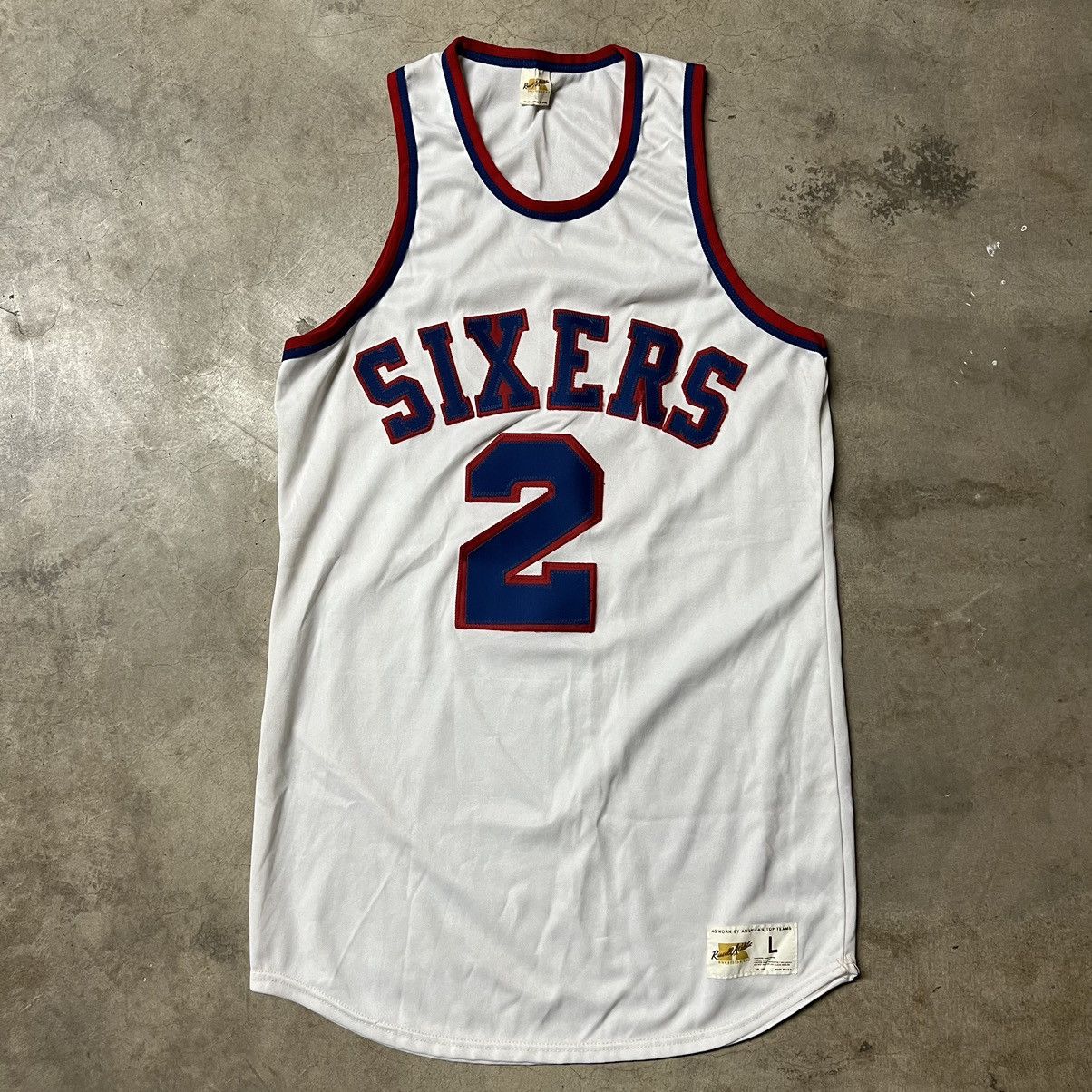 NBA × Russell Athletic × Vintage VTG 70’s NBA Philadelphia 76’ers #2 Russell Athletic Jersey Size US L / EU 52-54 / 3 - 2 Thumbnail