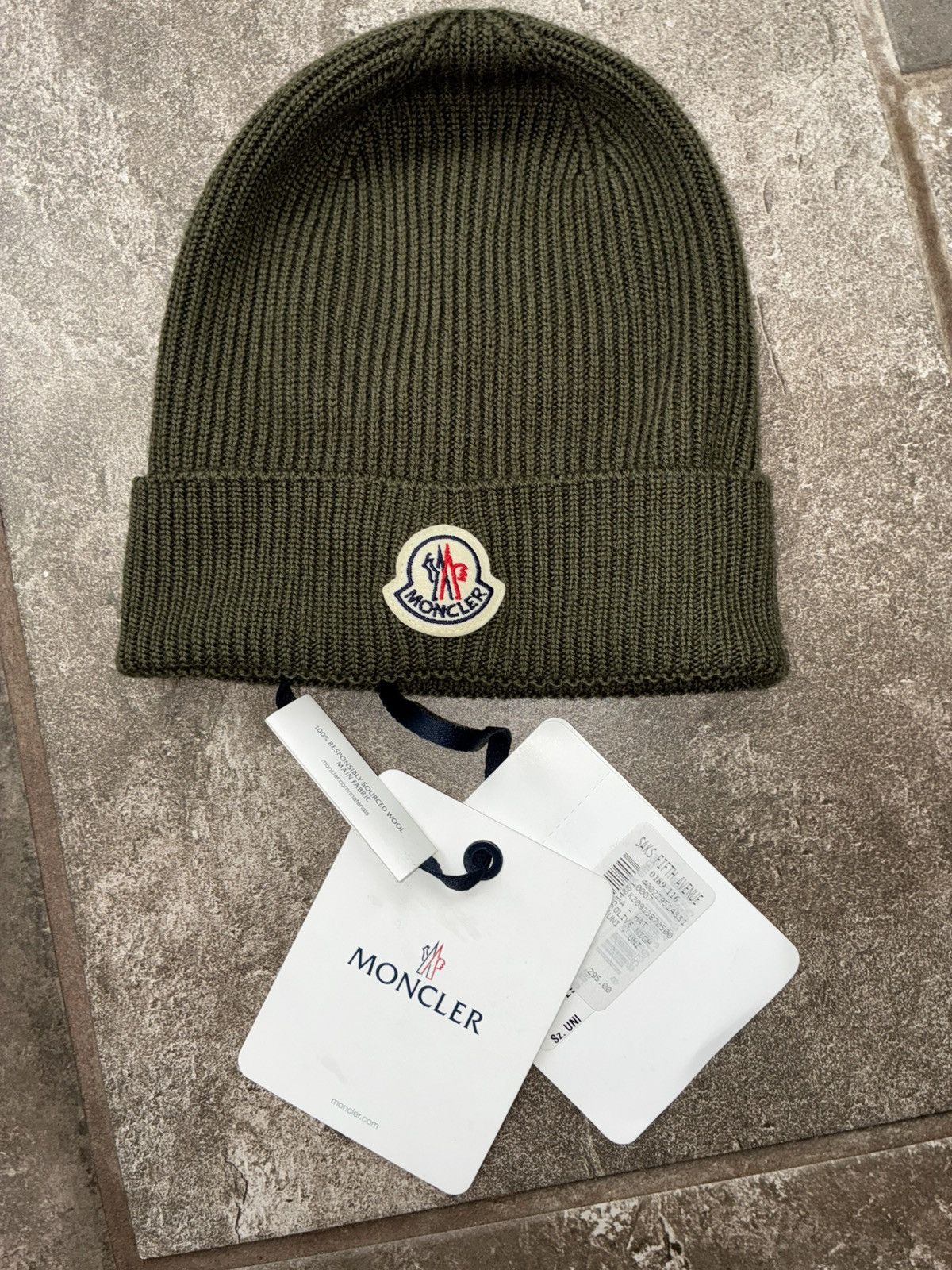 Moncler Moncler Olive Adjustable Knit Beanie Size ONE SIZE - 2 Thumbnail