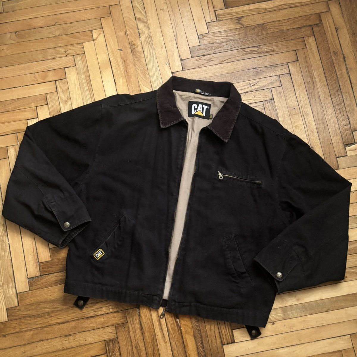 Caterpillar × Vintage Vintage Caterpillar Worker Detroit Jacket Boxy Fit Y2K Punk Size US L / EU 52-54 / 3 - 1 Thumbnail