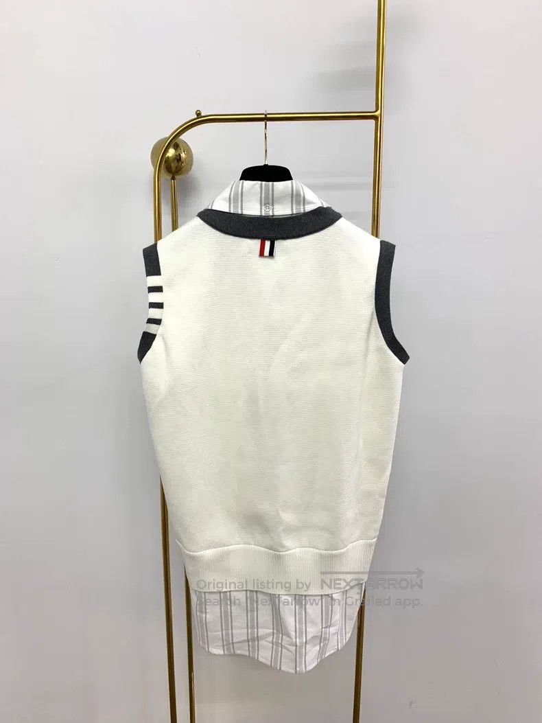 Thom Browne Thom Browne Fake Two-Piece Shirt Knit Vest Size XS / US 0-2 / IT 36-38 - 3 Thumbnail