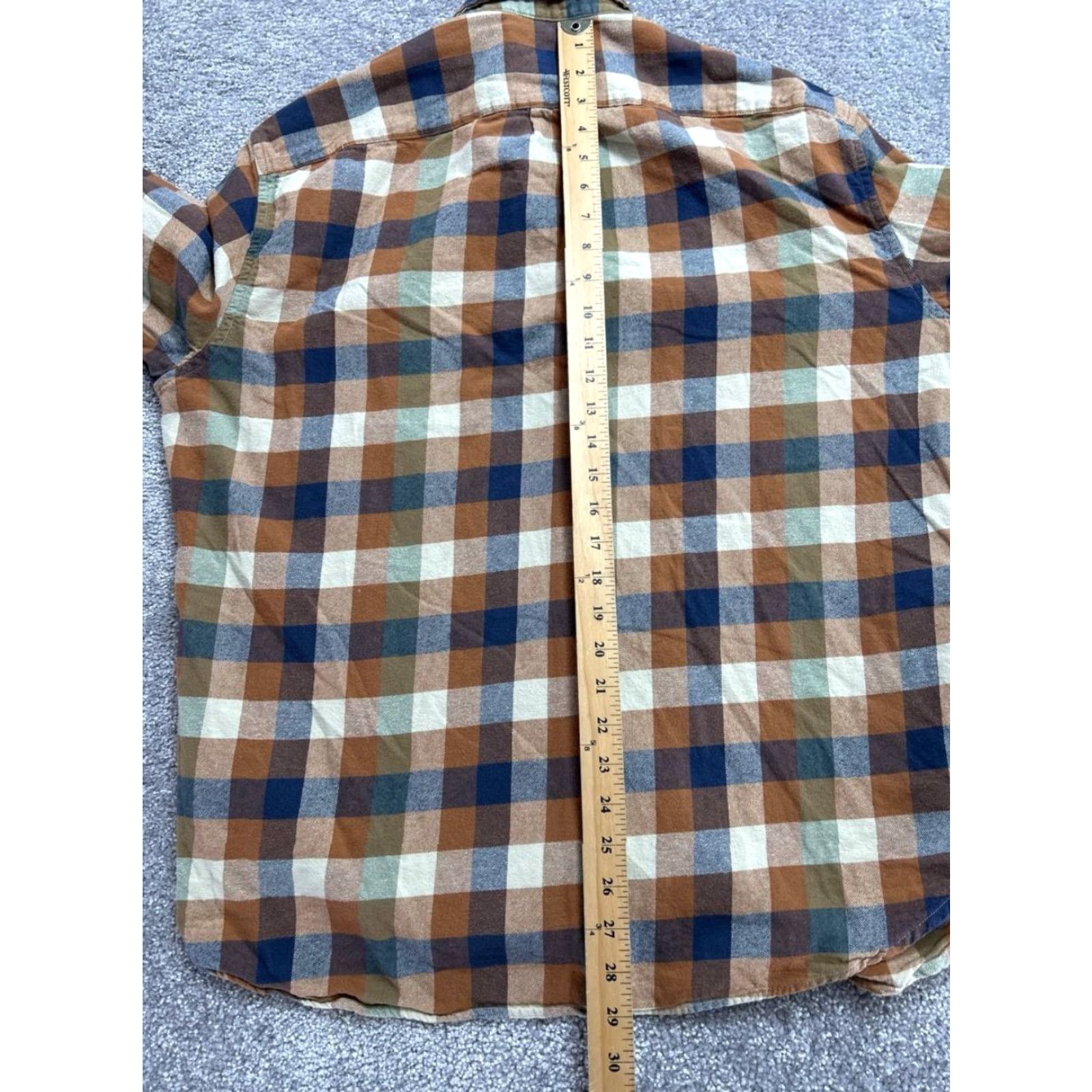 J.Crew J.CREW Shirt Mens XL Multicolor Plaid Cotton Flannel Button-Up Casual Size US XL / EU 56 / 4 - 5 Thumbnail