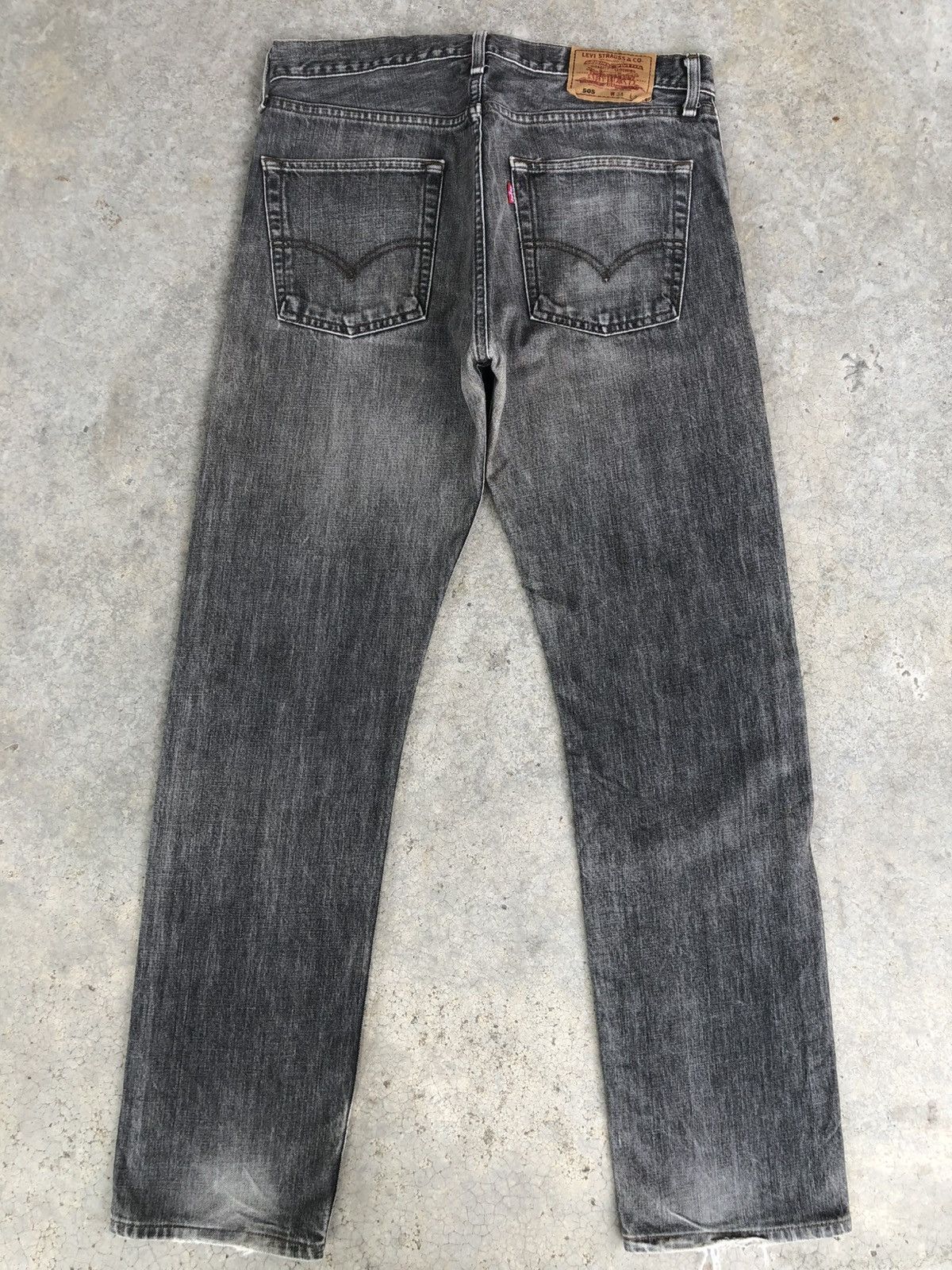 Levi's Vintage Levis 505 Distressed Denim Made in japan Size US 33 - 2 Thumbnail