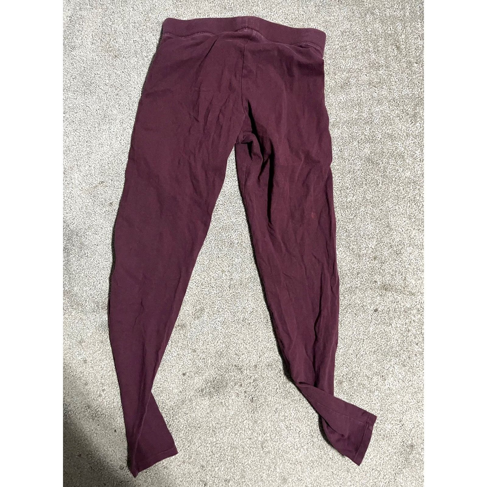 Victoria's Secret Victoria's Secret Pink Leggings Women’s XS Maroon Solid Yoga Size 26" / US 2 / IT 38 - 3 Thumbnail