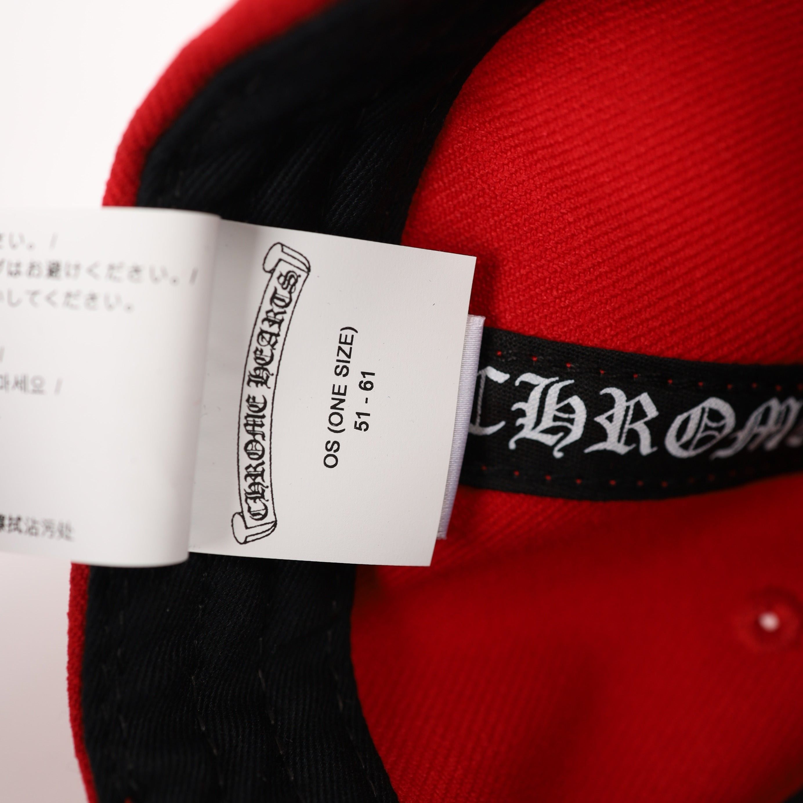 Chrome Hearts CH RED 6 PANEL HAT Size ONE SIZE - 8 Thumbnail