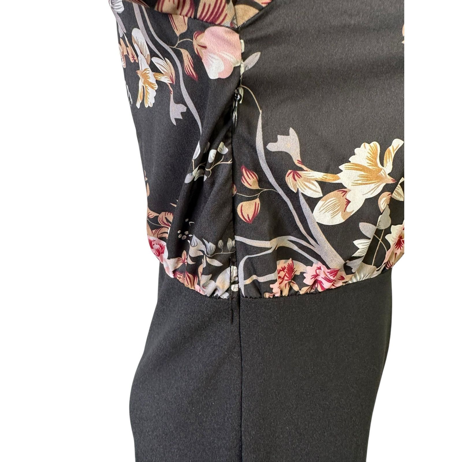 Shein Shein black floral long sleeves jumpsuit size XS Size 26" / US 2 / IT 38 - 18 Thumbnail