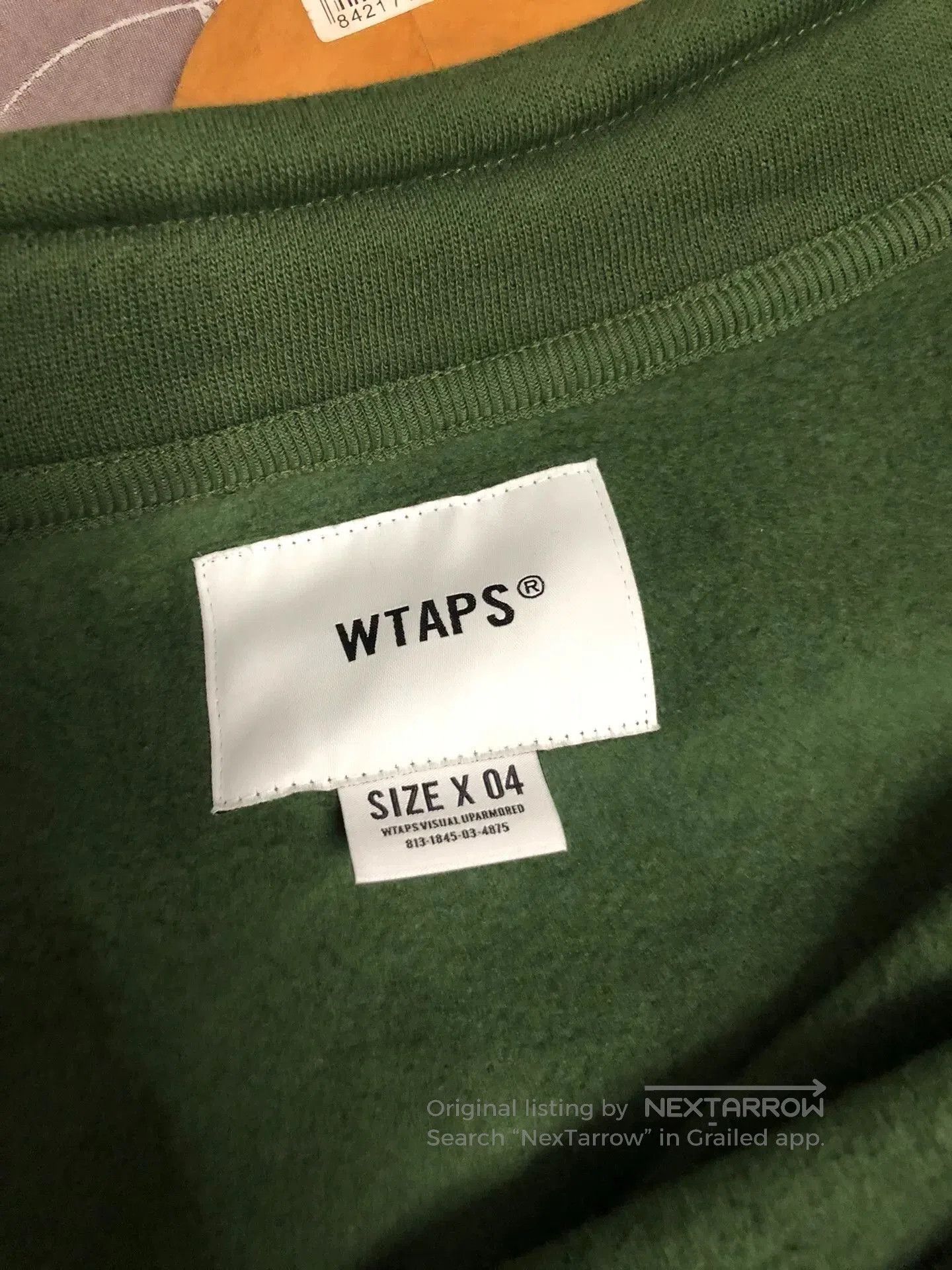 Wtaps wtaps green pullover sweatshirt with text. Size US XL / EU 56 / 4 - 4 Thumbnail