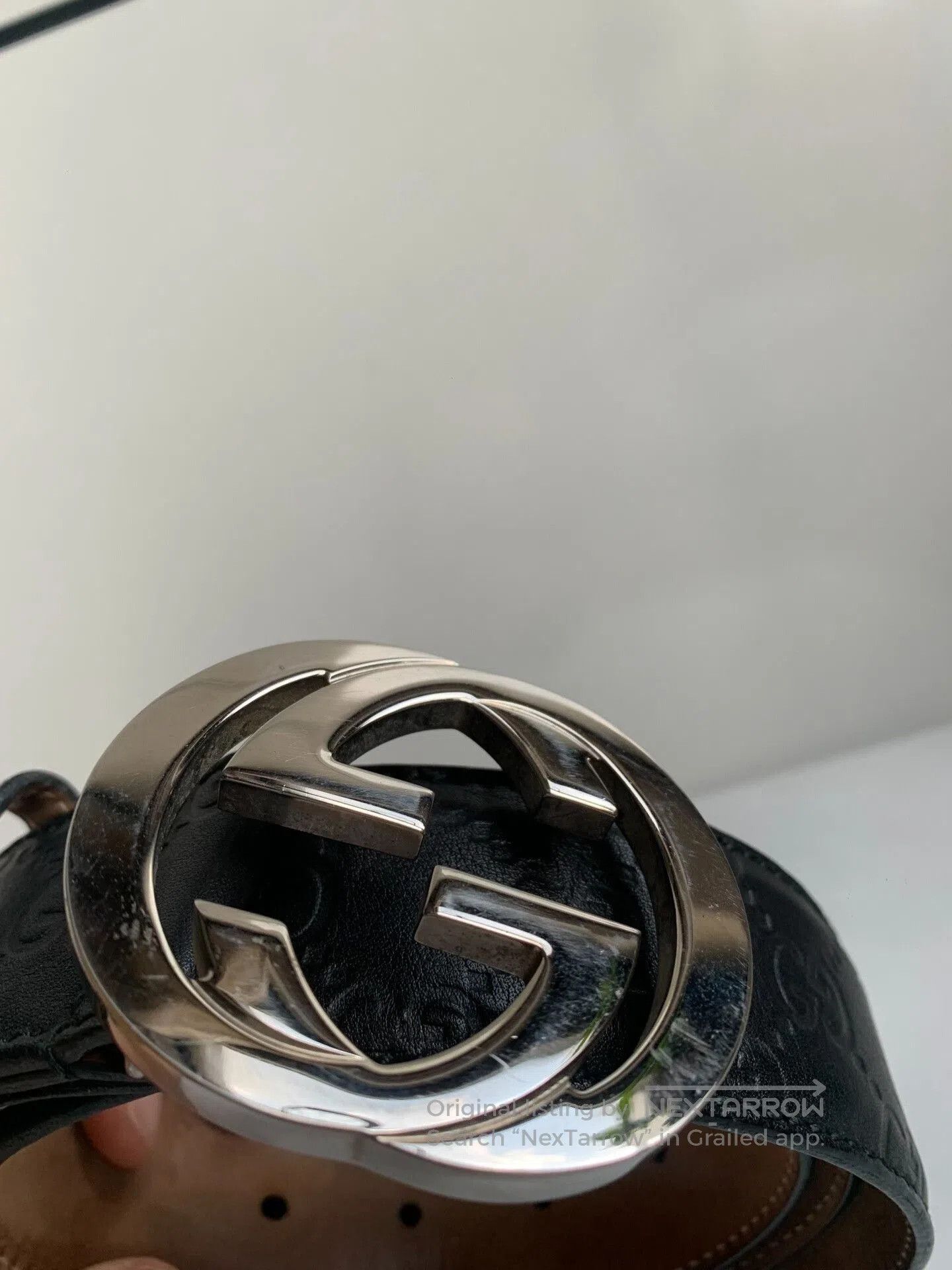 Gucci Gucci Men's Double G Silver Buckle Belt. Size ONE SIZE - 2 Thumbnail