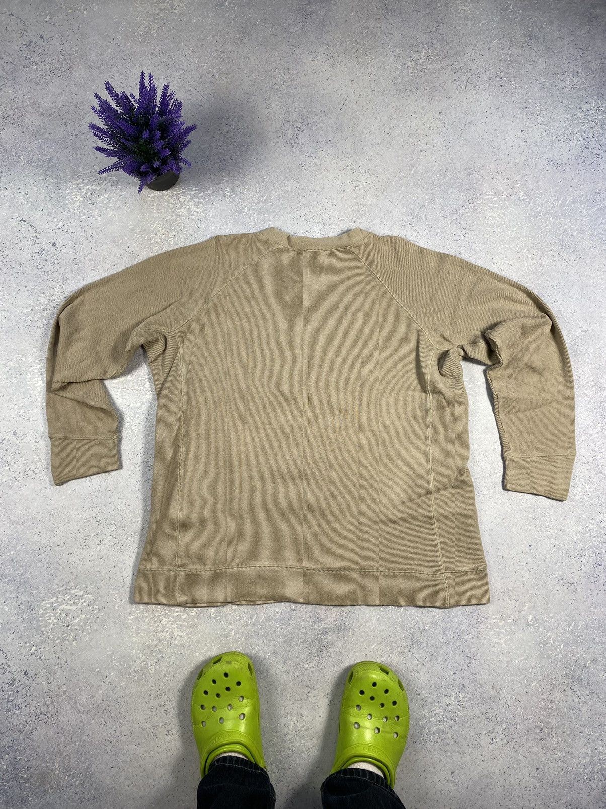 Nike × Vintage Vintage Nike Drill Sweatshirt With Mini Logo Size Large Size US L / EU 52-54 / 3 - 7 Thumbnail