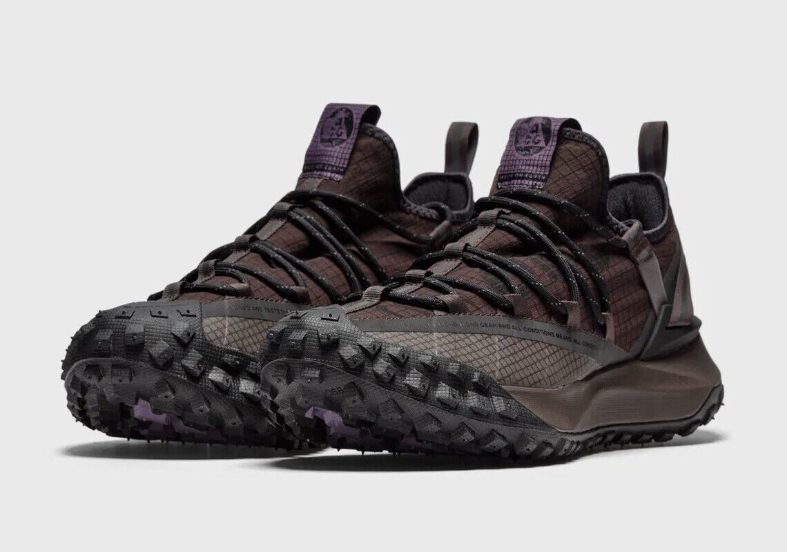 image of Nike Acg Mountain Fly Low Shoes in Brown Basalt, Men's (Size 11)