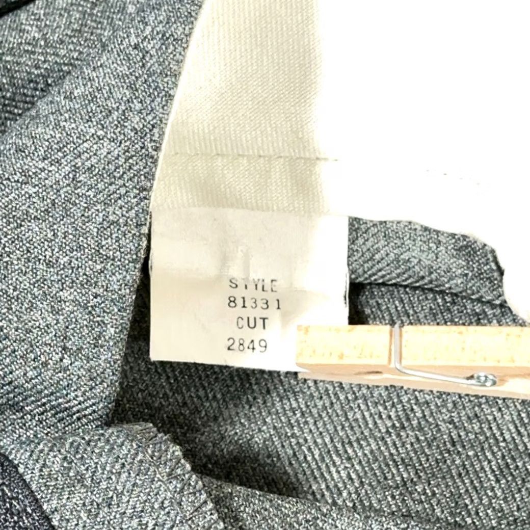 Sears VINTAGE Sears Pants Mens 36x29 Gray Dress Slacks Polyester Perma Prest 80s Size US 36 / EU 52 - 5 Thumbnail