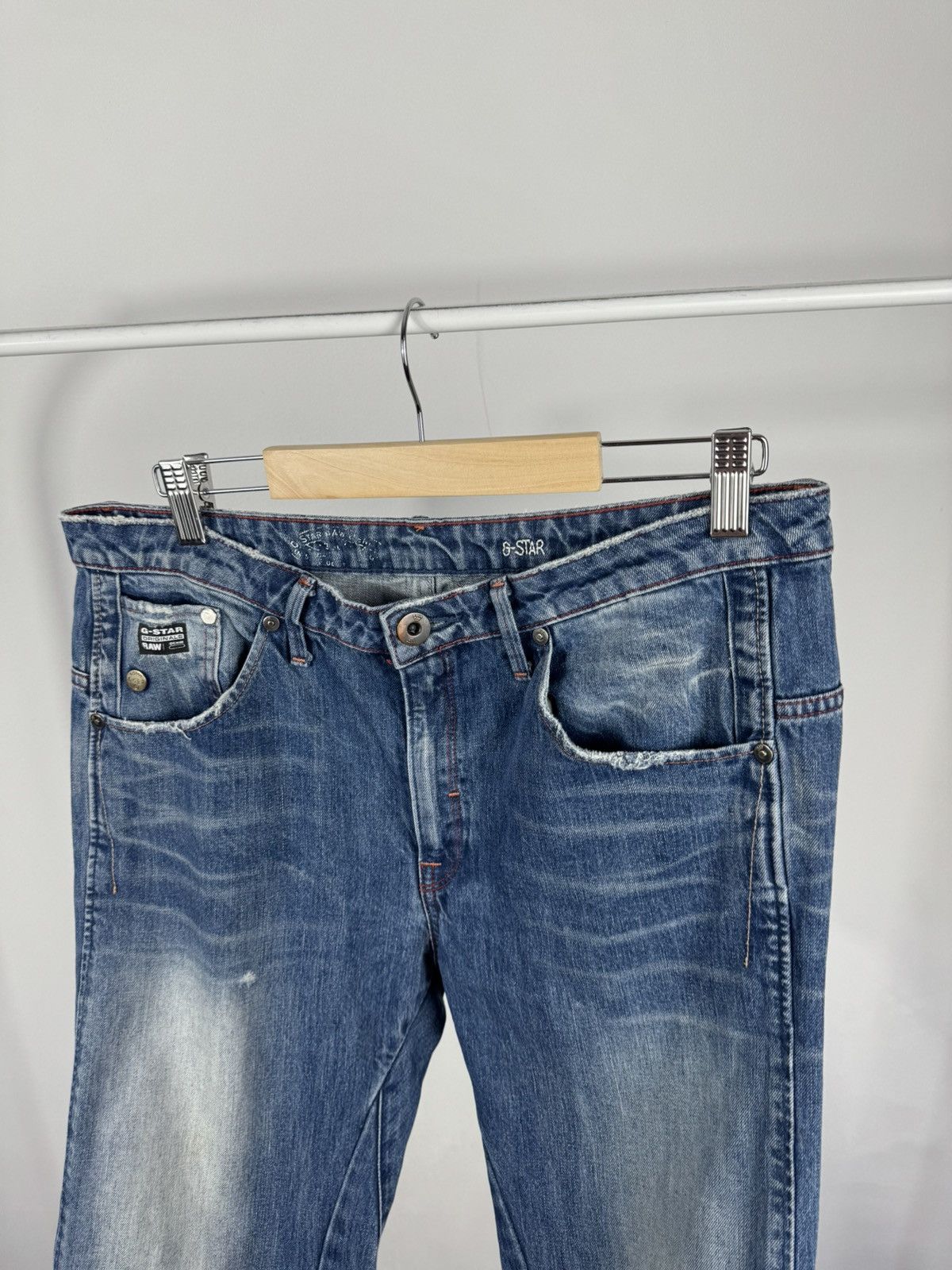 G-Star G-Star RAW Arc 3D Slim Jeans W29 L34 Faded Blue Denim Pants Size US 33 - 10 Thumbnail