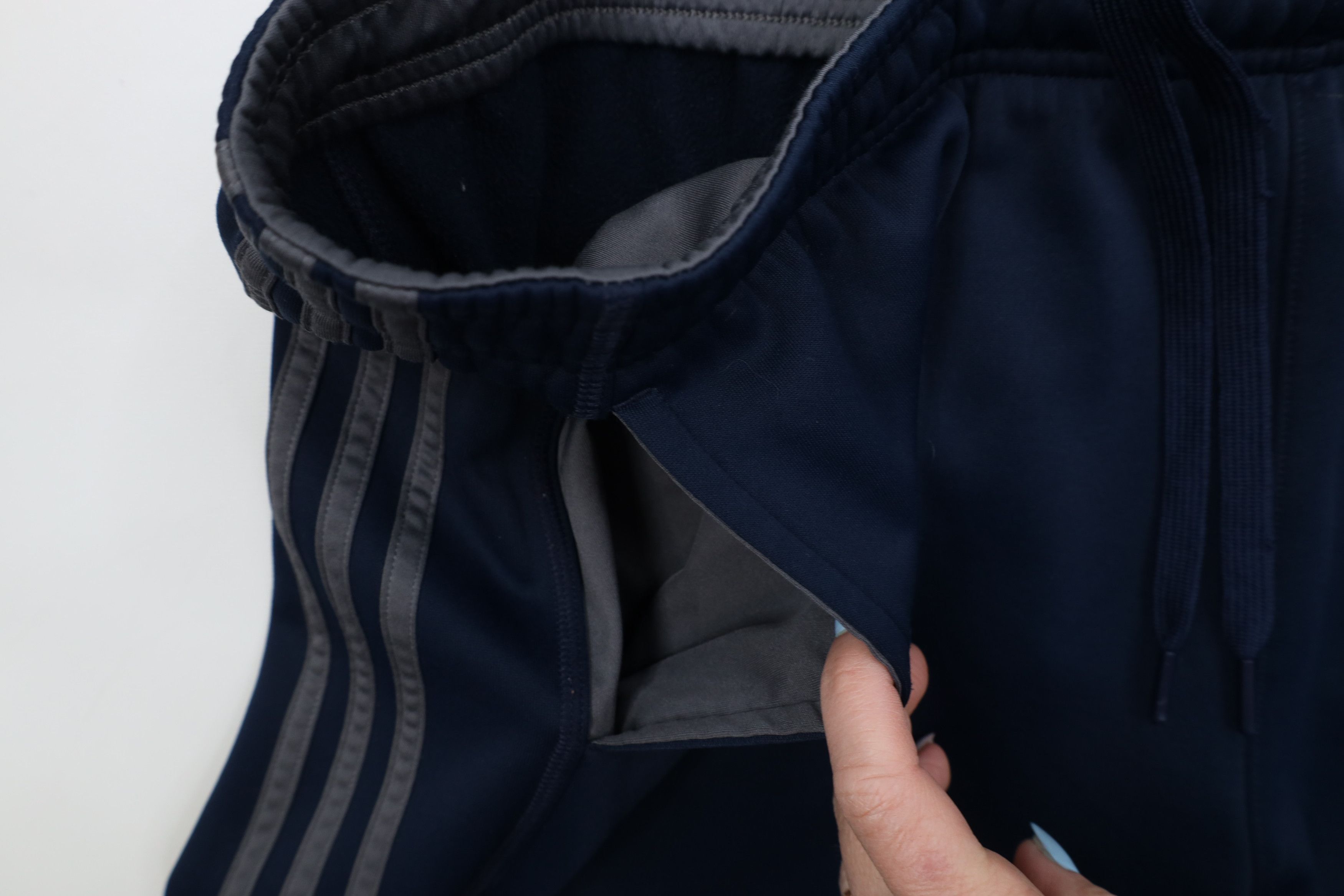 Adidas Vintage Y2K Adidas Striped Wide Leg Sweatpants Pants Blue Size US 40 / EU 56 - 8 Thumbnail