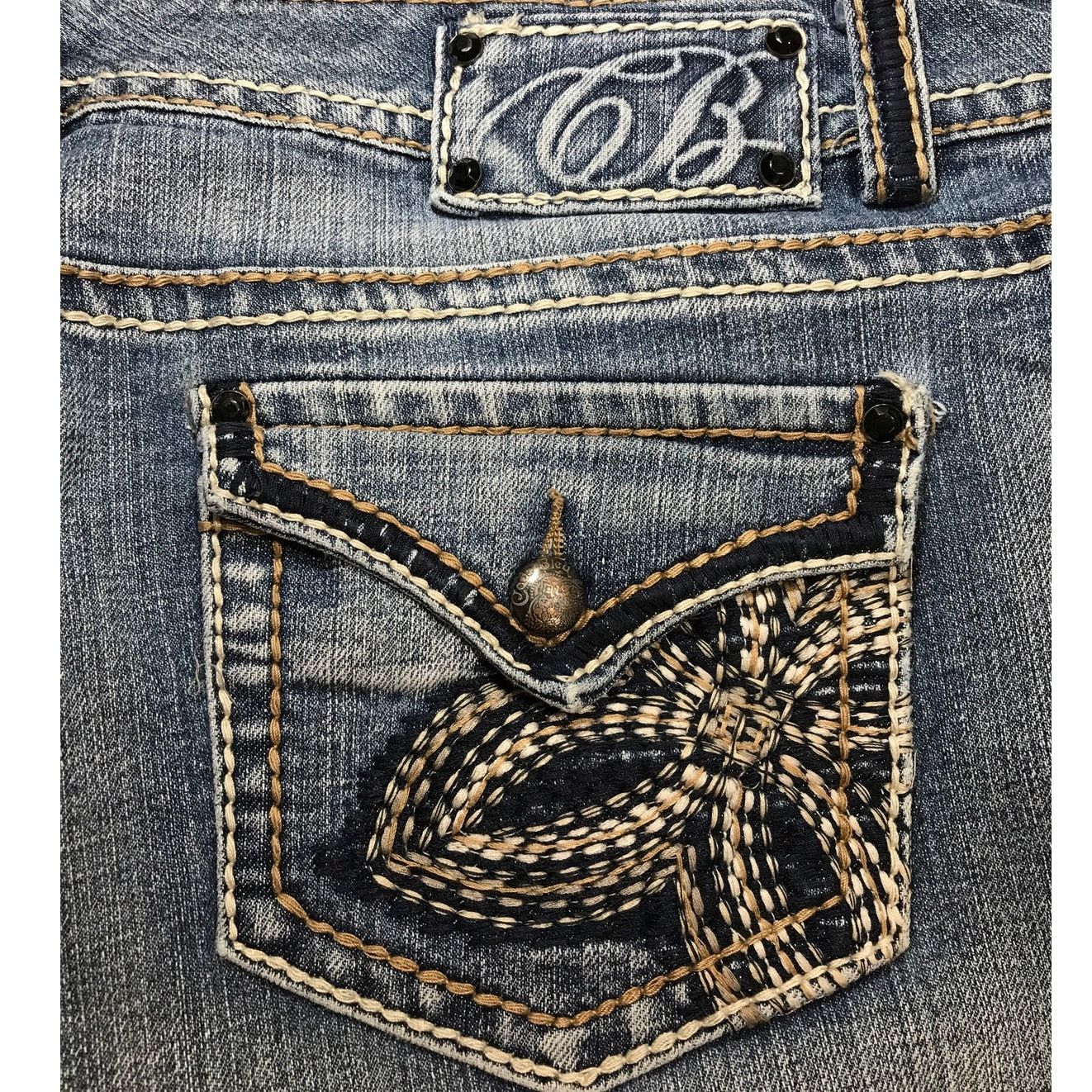 Other CB Celebrity Blues Denim Blue Straight Leg Capri Jeans 16 Size 38" / US 16 / IT 52 - 5 Thumbnail