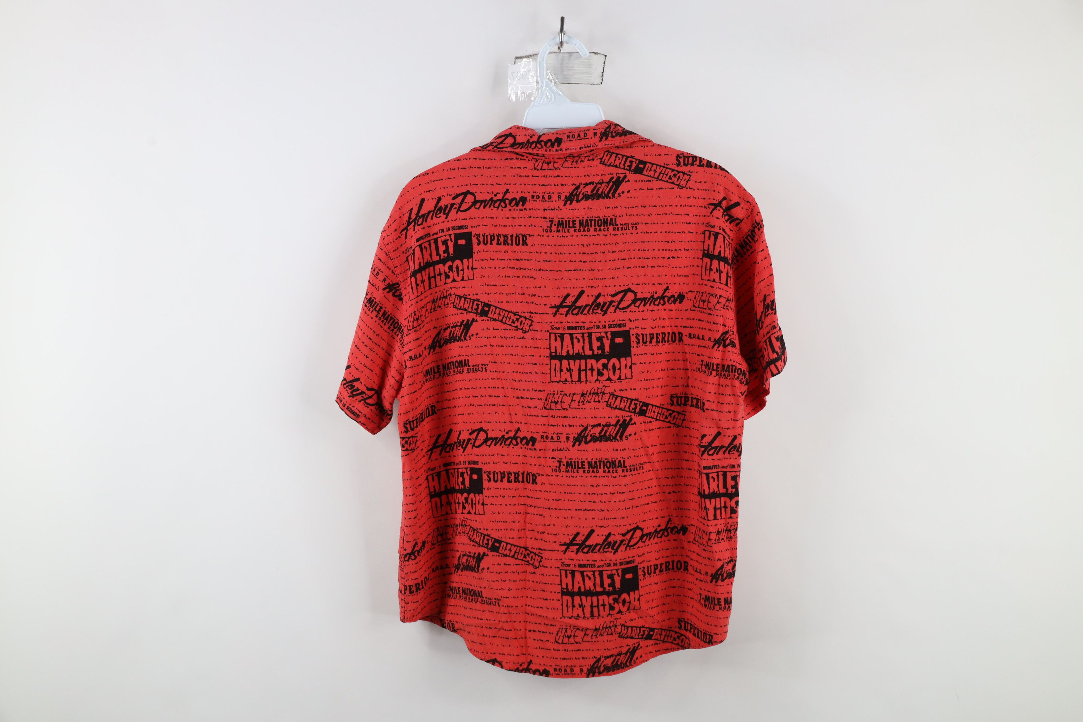Harley Davidson × Vintage Vintage Y2K Harley Davidson All Over Print Button Shirt Size L / US 10 / IT 46 - 8 Thumbnail