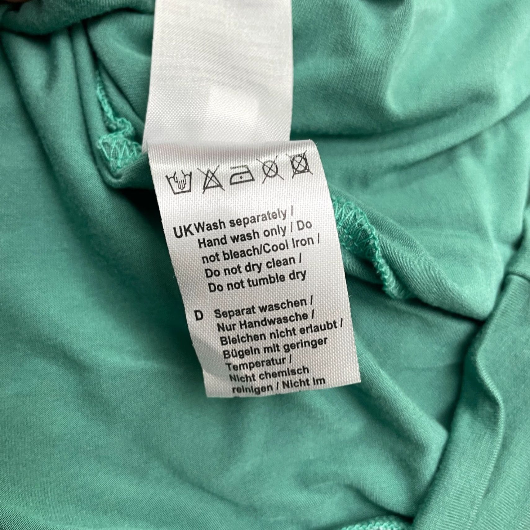 Vintage BaiShengGT Floral Blouse Womens Large Green Sleeveless Lined Casual Stretch Top Size L / US 10 / IT 46 - 6 Thumbnail