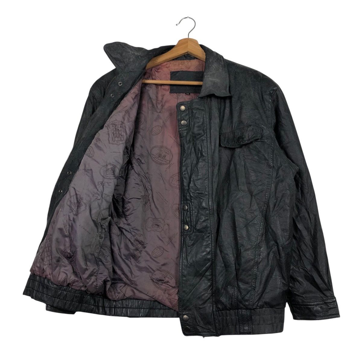 Japanese Brand 📌Vintage Biker Leather Jacket Issey Miyake Size US L / EU 52-54 / 3 - 13 Thumbnail
