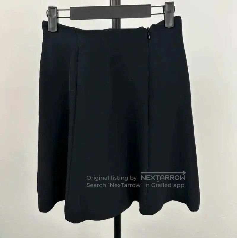 Dior Dior Black Silk Midi Skirt for Women . Size 28" / US 6 / IT 42 - 2 Thumbnail