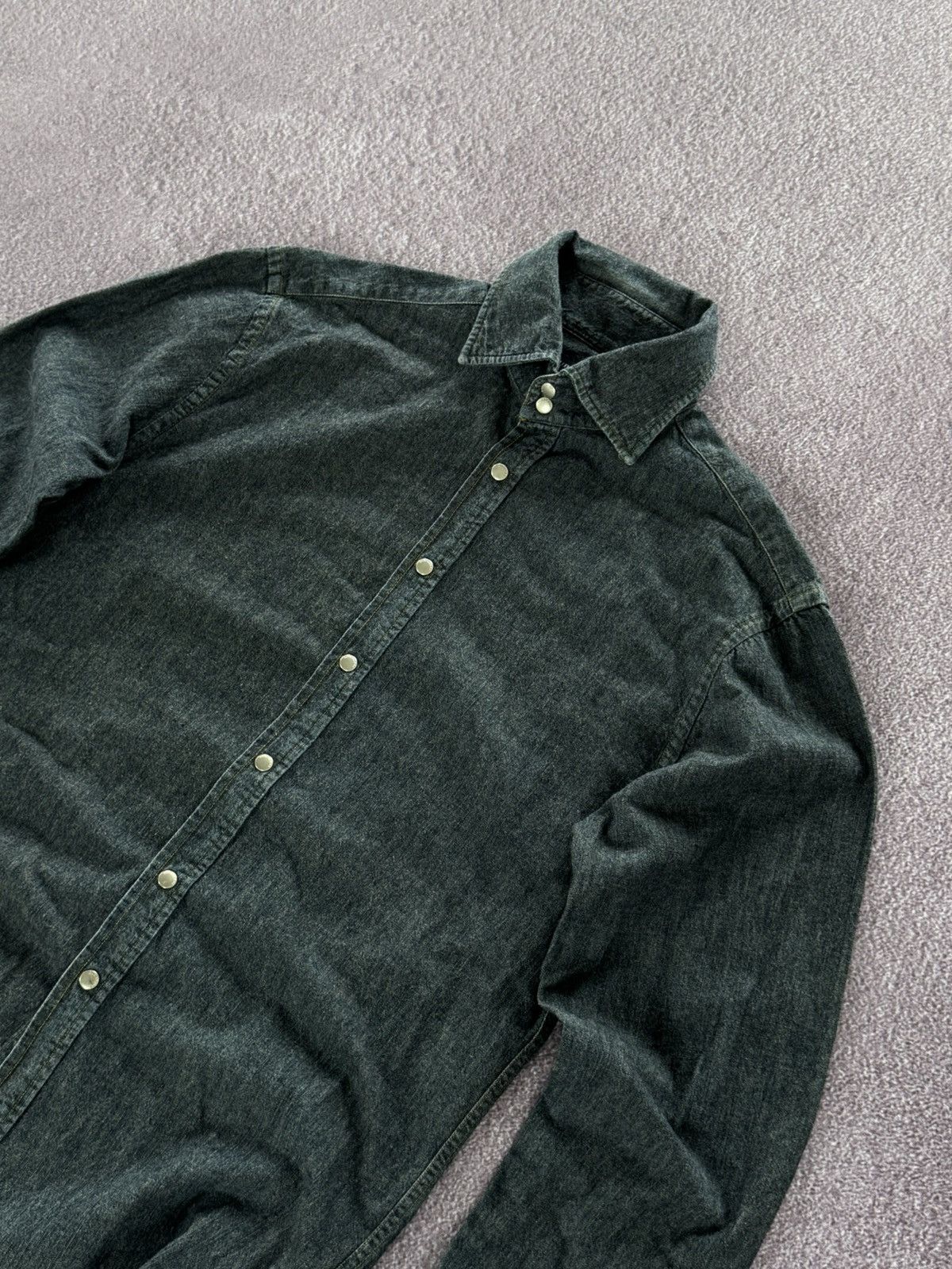Burberry Burberry 00’s Luxury Denim Button Up Shirt Size US M / EU 48-50 / 2 - 6 Thumbnail