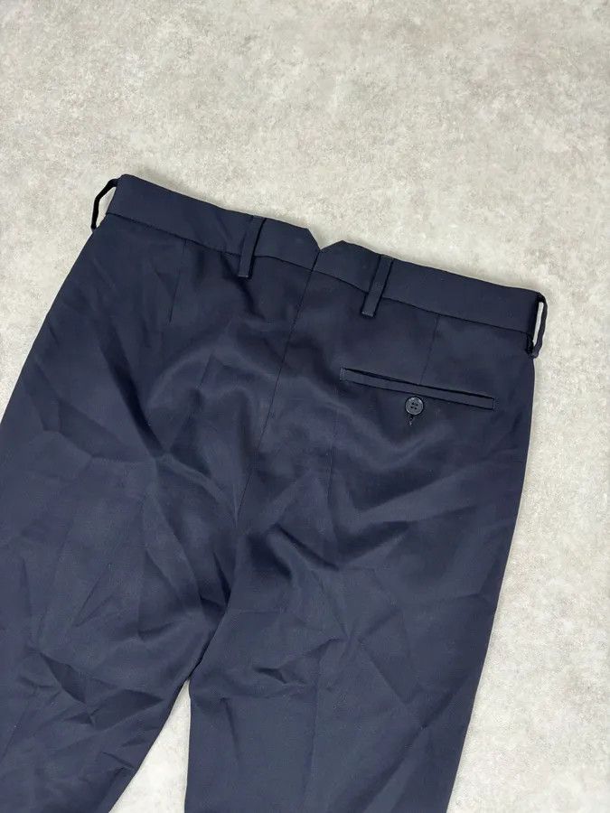 Acne Studios AW2015 Acne Studios Navy Slim Wool Drifter Trousers Size US 30 / EU 46 - 7 Thumbnail