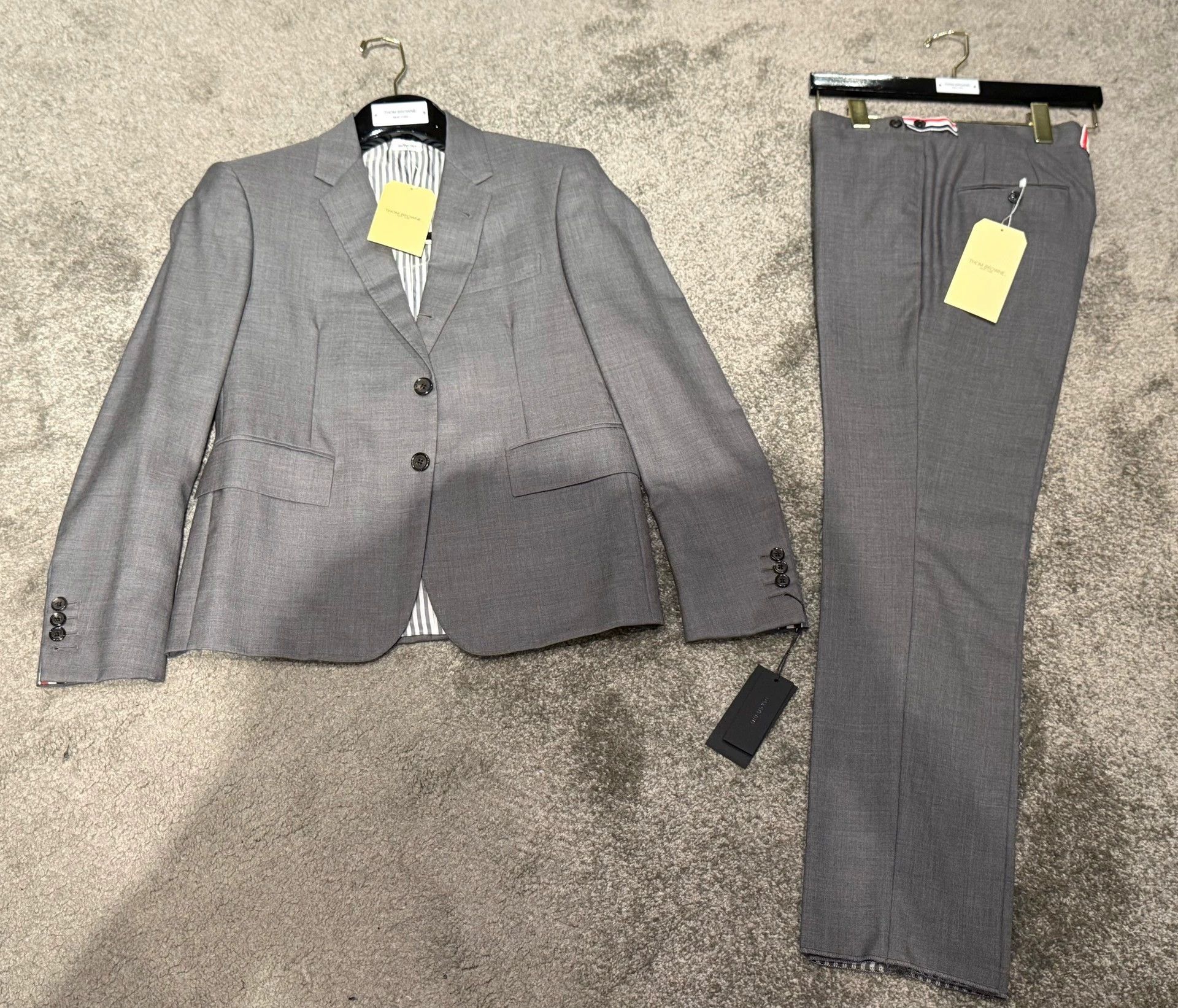 Thom Browne Thom Browne Classic Mid Gray Two-Piece Wool Suit Size 1 Size US S / EU 44-46 / 1 - 3 Thumbnail