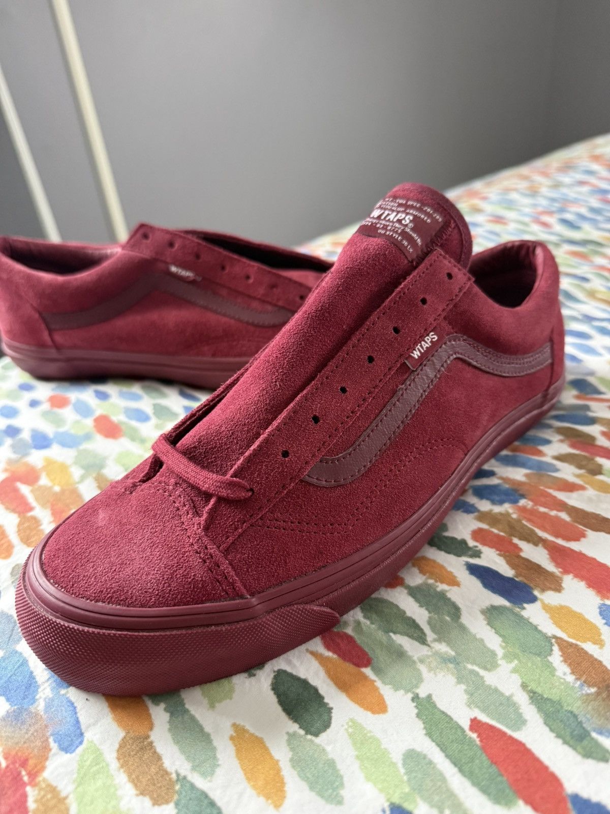 Vans × Wtaps WTAPS x Vans Old Skool Burgundy Suede Size 11 – Never Worn Size US 11 / EU 44 - 2 Thumbnail